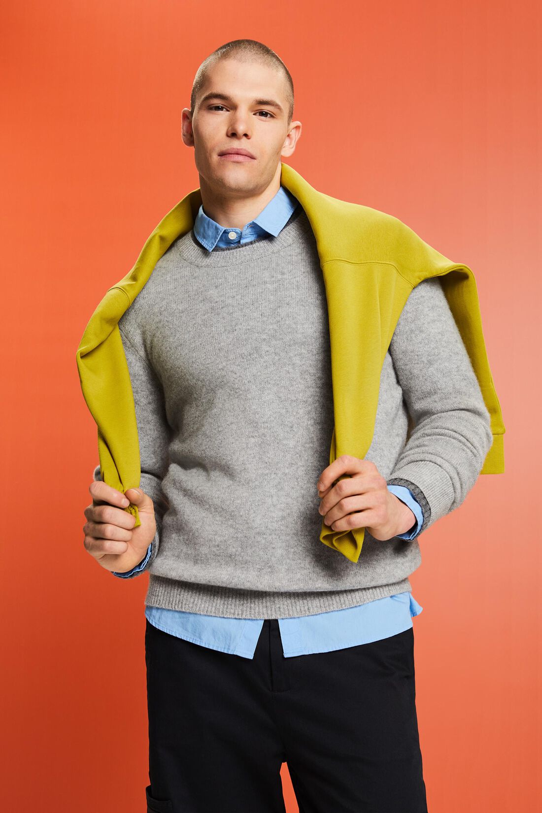Kaschmirpullover mit Rundhalsausschnitt