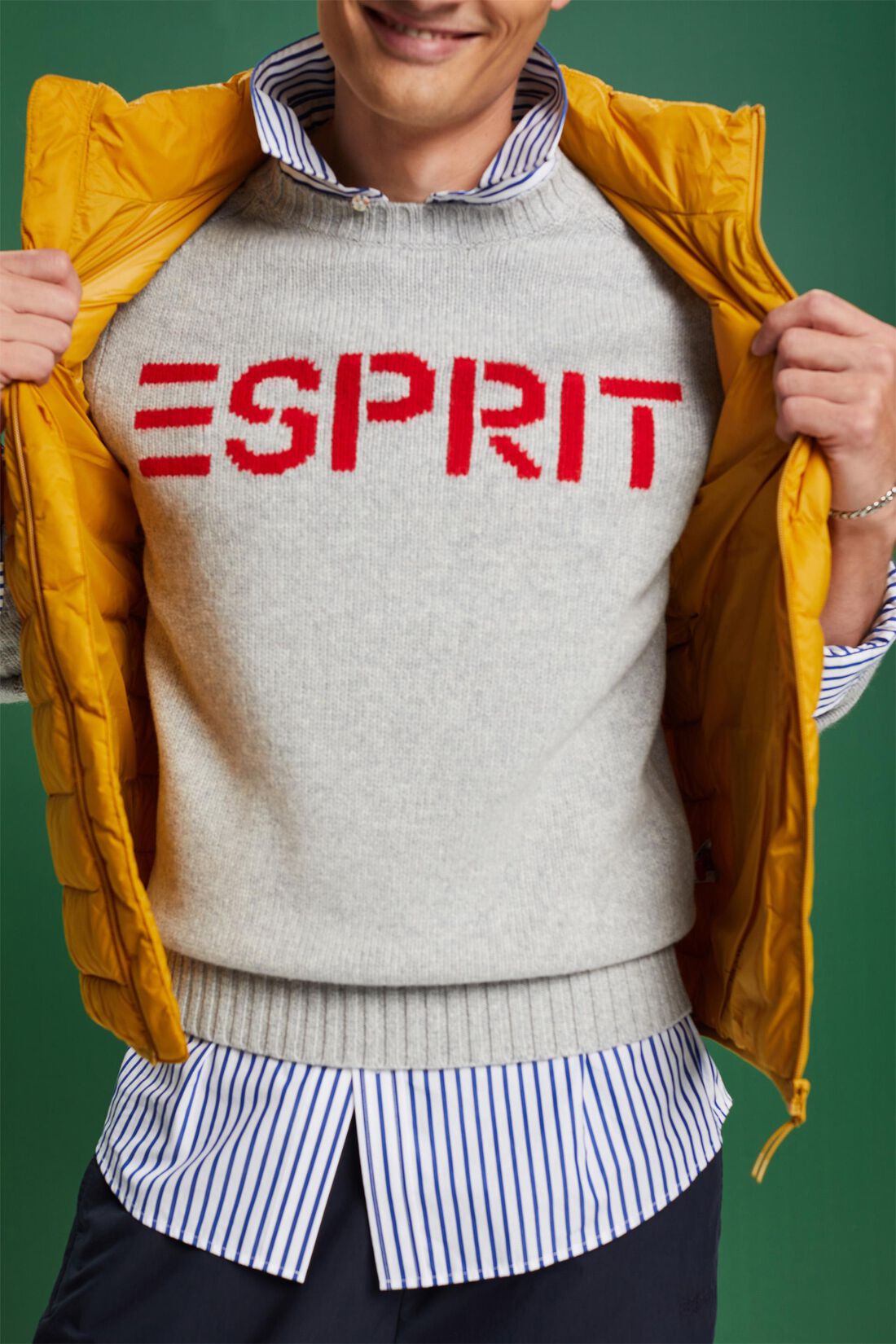 Logo-Pullover aus Wolle und Kaschmir