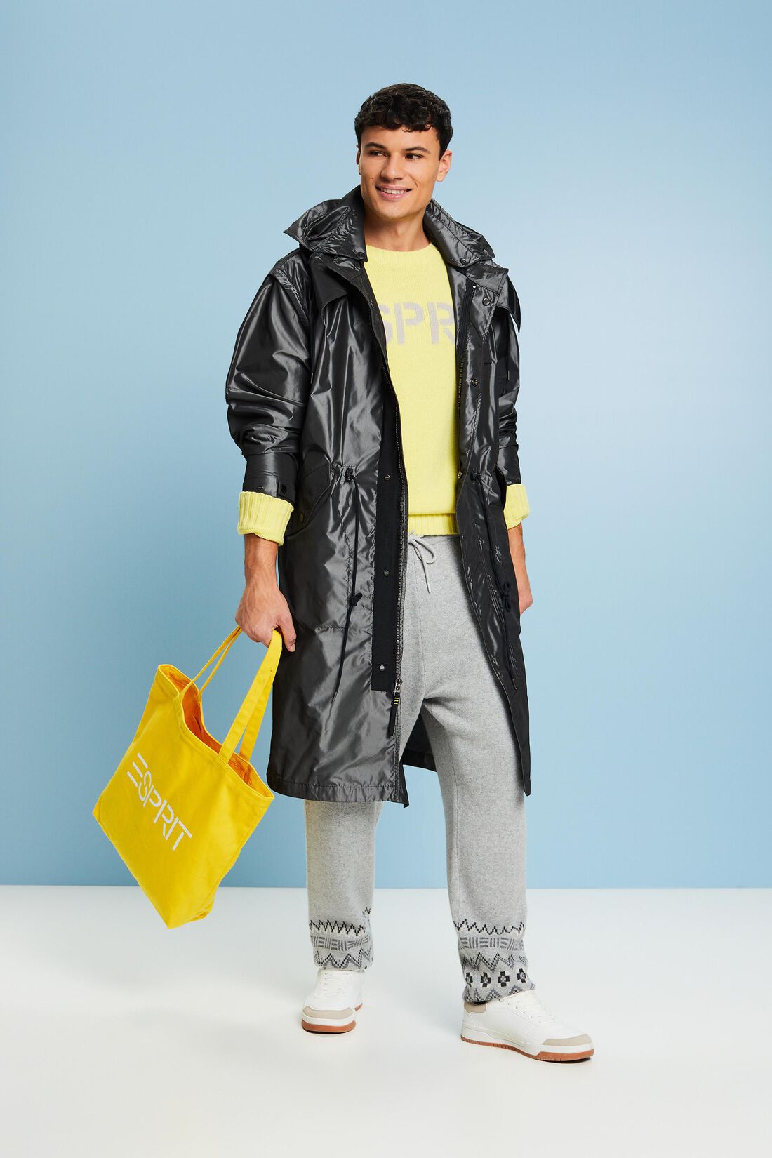 Zipp-Off-Parka in Metallic-Optik