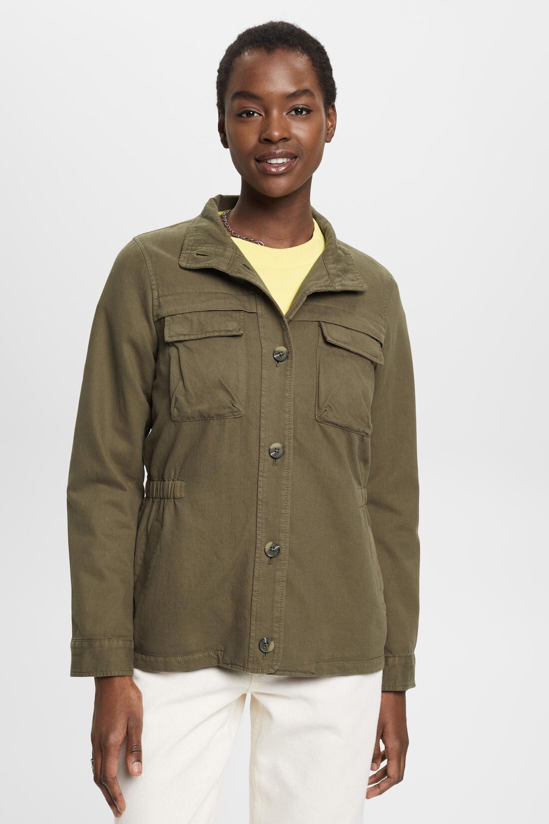 Utility-Jacke mit elastischem Taillenbund