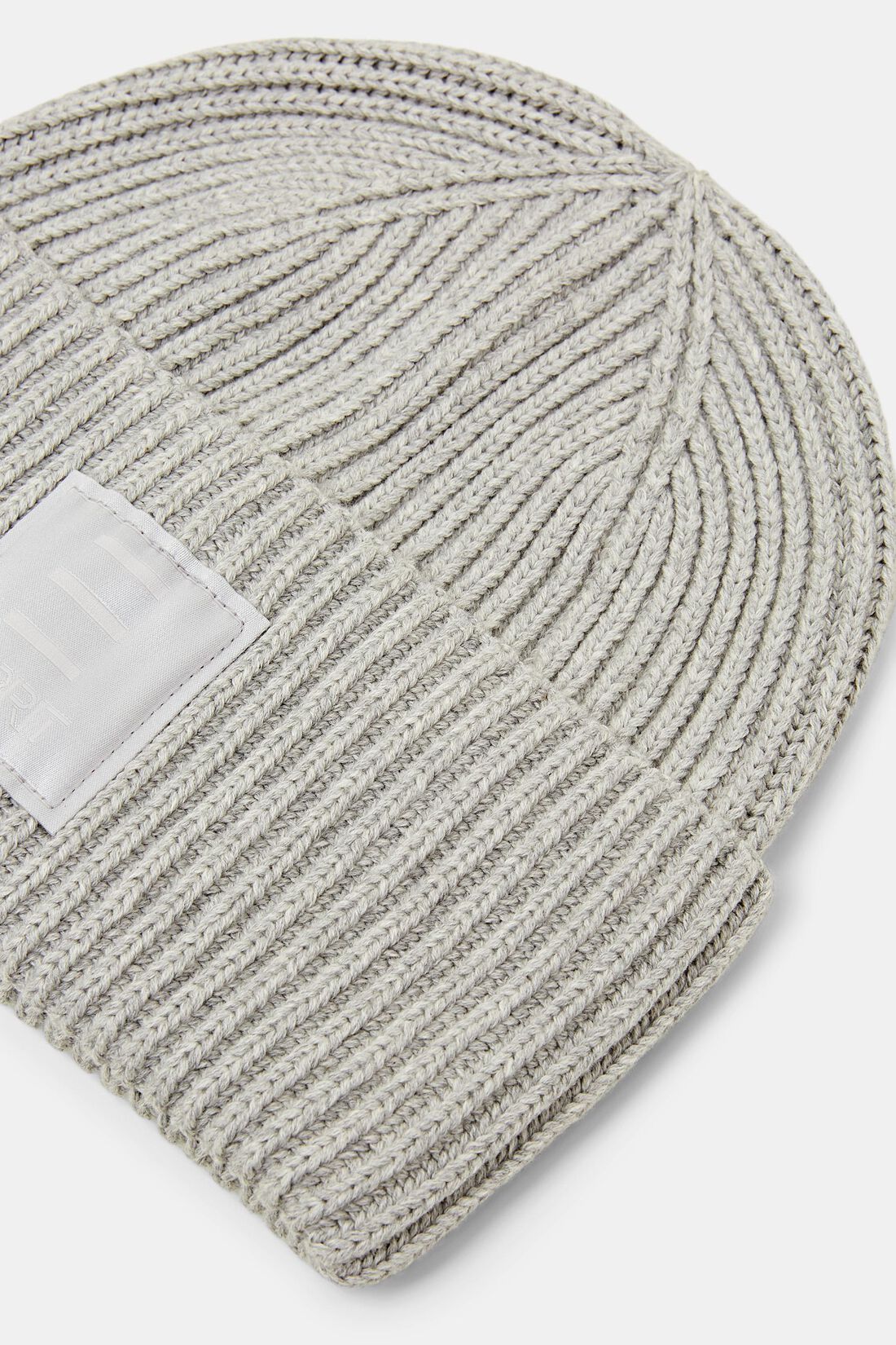 Rippstrick-Beanie aus Baumwolle