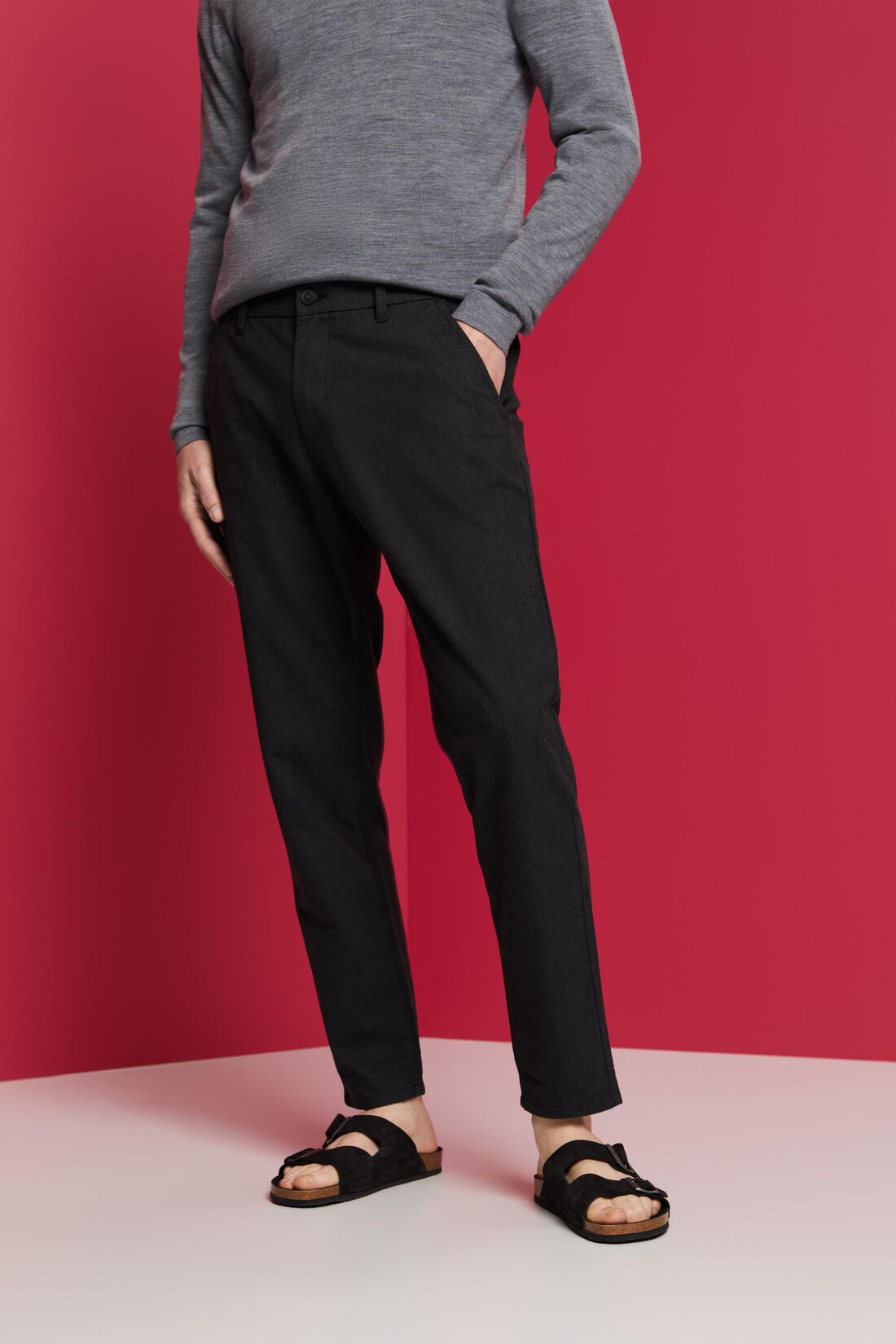 Geb&uuml;rstete Chinohose