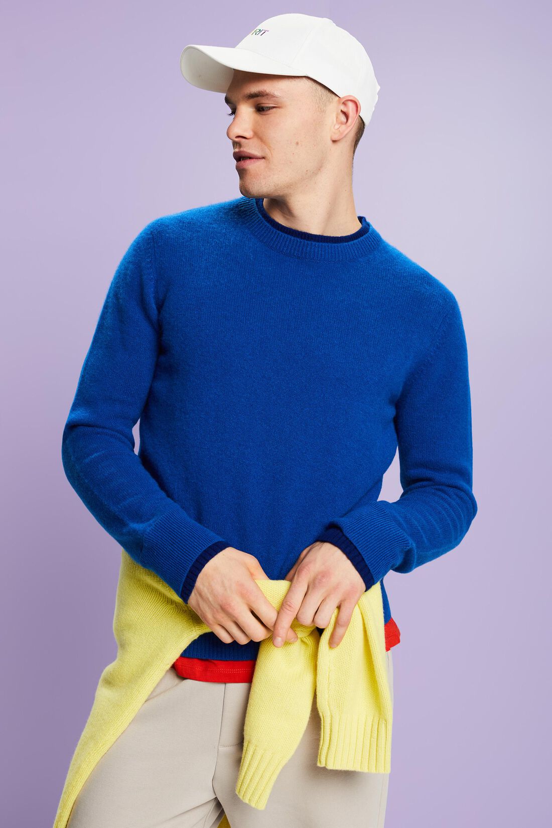 Kaschmirpullover mit Rundhalsausschnitt