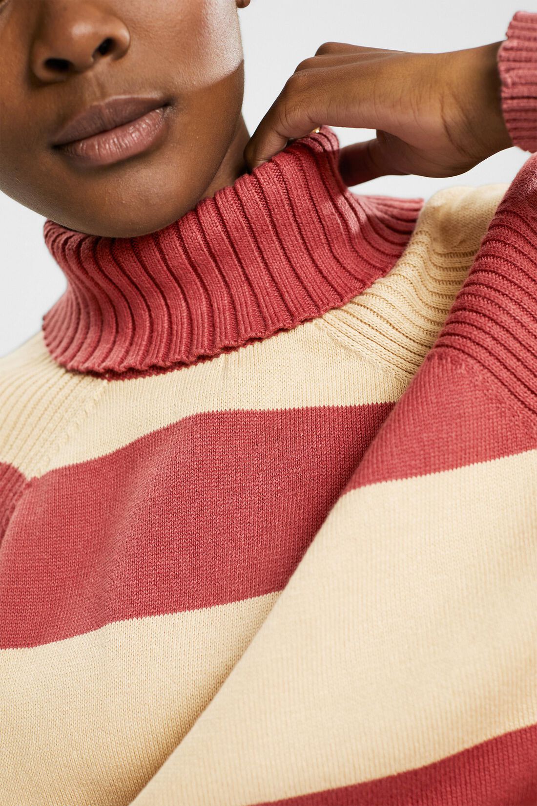 Pullover mit Rollkragen, 100% Baumwolle