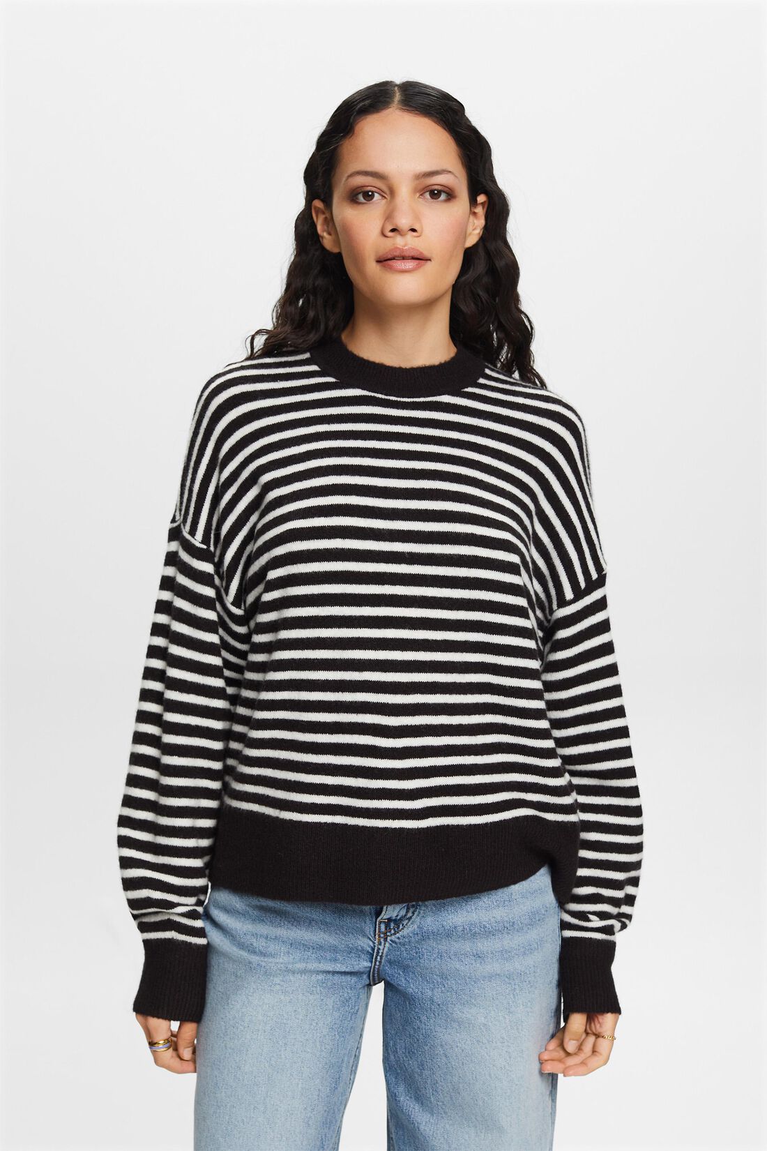 Strickpullover mit Blouson-&Auml;rmeln