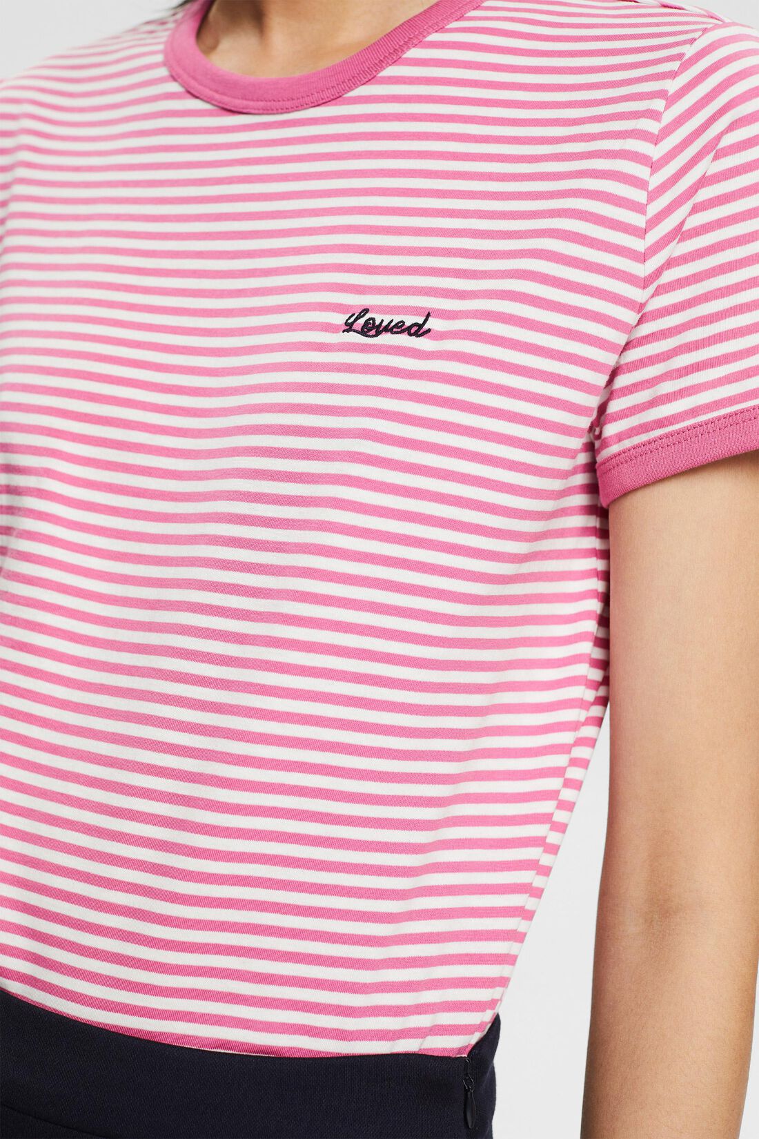 T-Shirt mit Streifen aus Bio-Baumwolle
