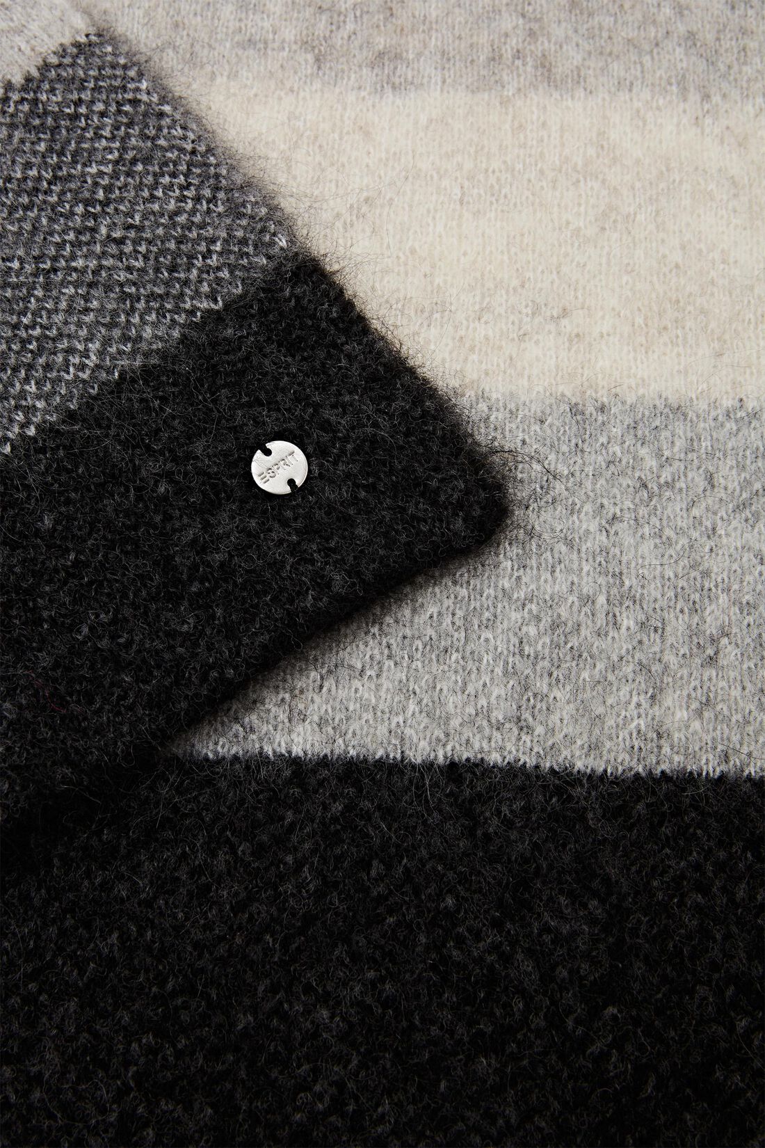 Jacquardschal aus Mohair und Wolle