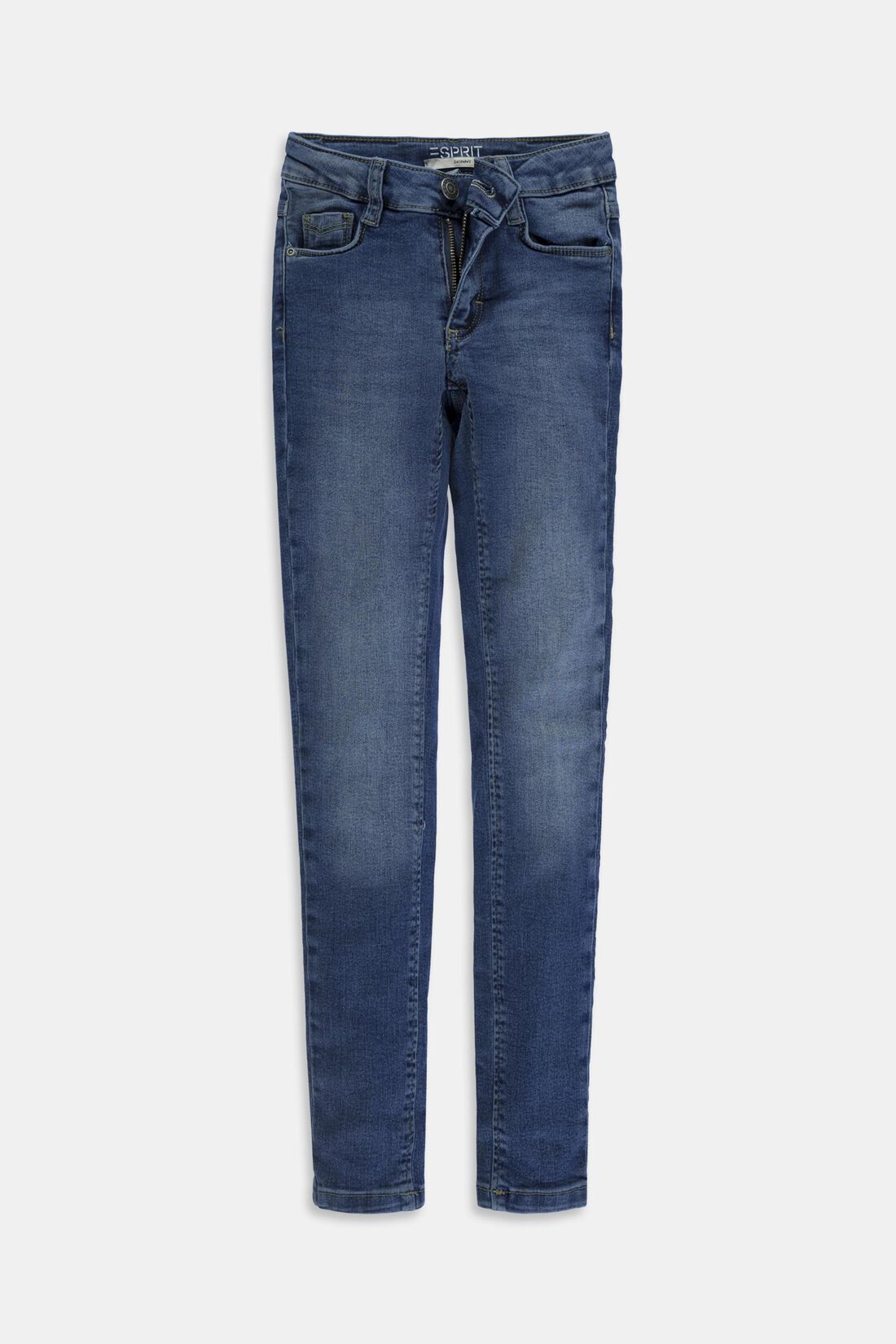 Stretch-Jeans mit Weitenservice und Verstellbund
