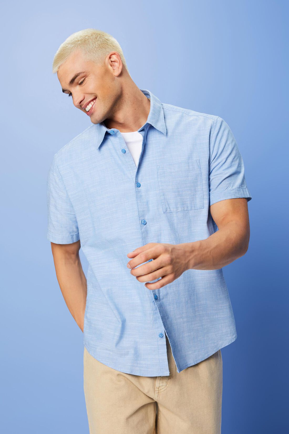 Button-Down-Hemd aus Baumwolle