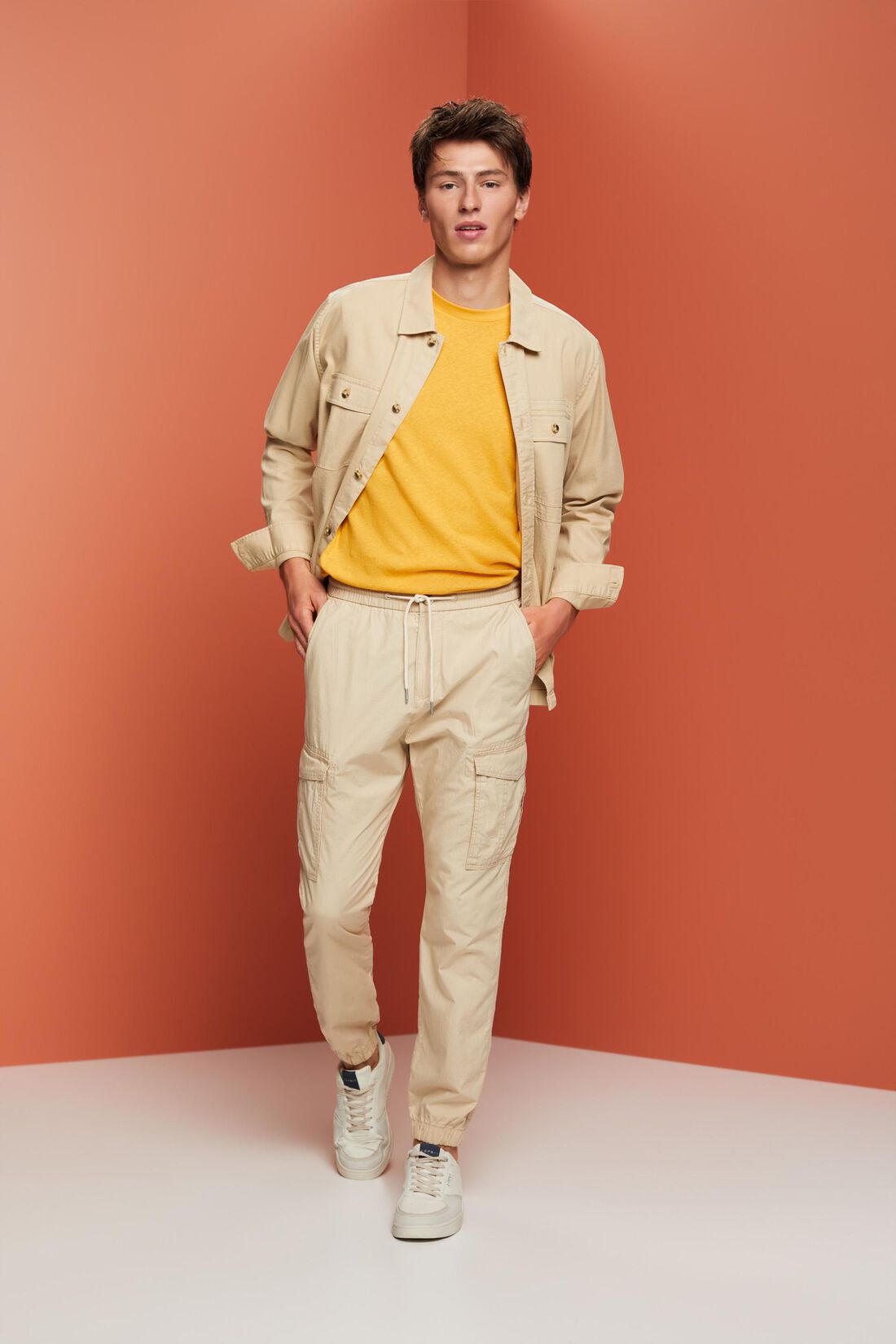 Pull-on-Cargohose, 100 % Baumwolle