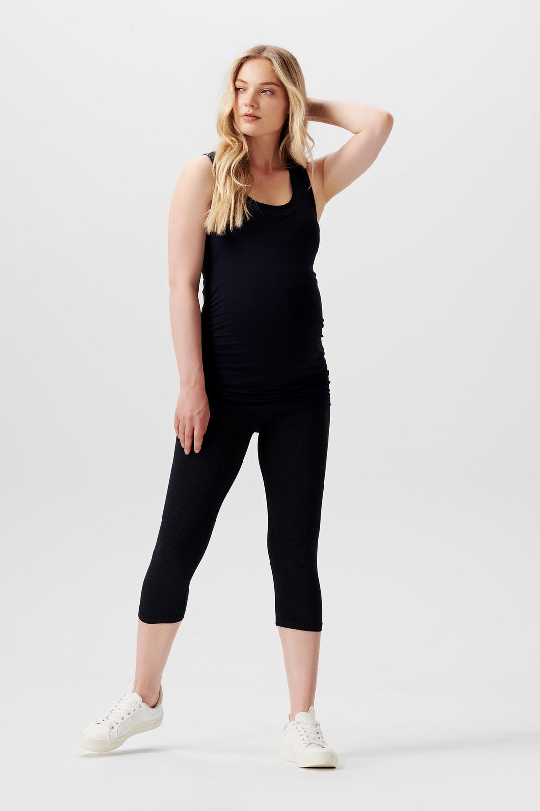 Capri-Leggings mit &Uuml;berbauchbund