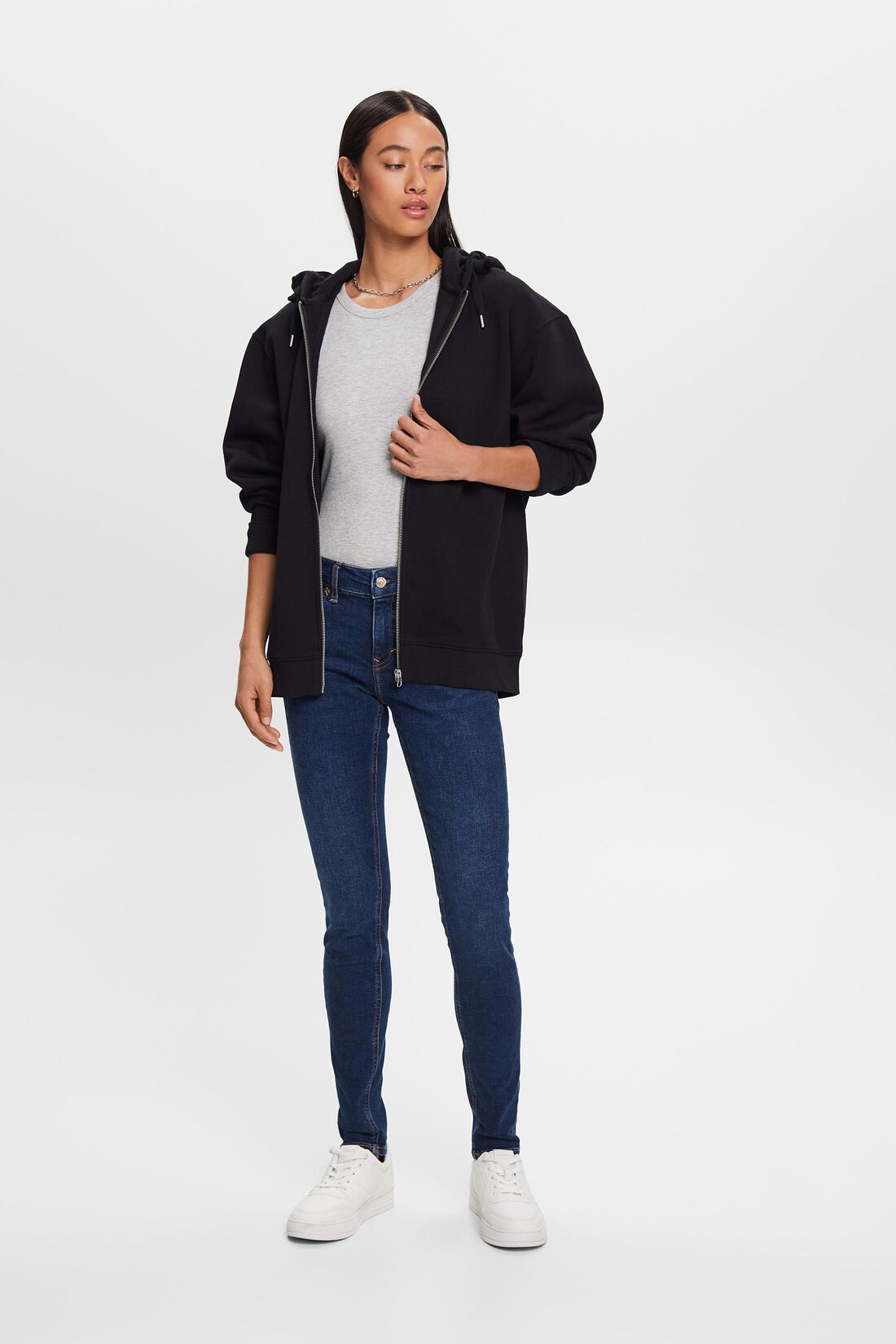 Skinny Jeans mit mittlerer Bundh&ouml;he