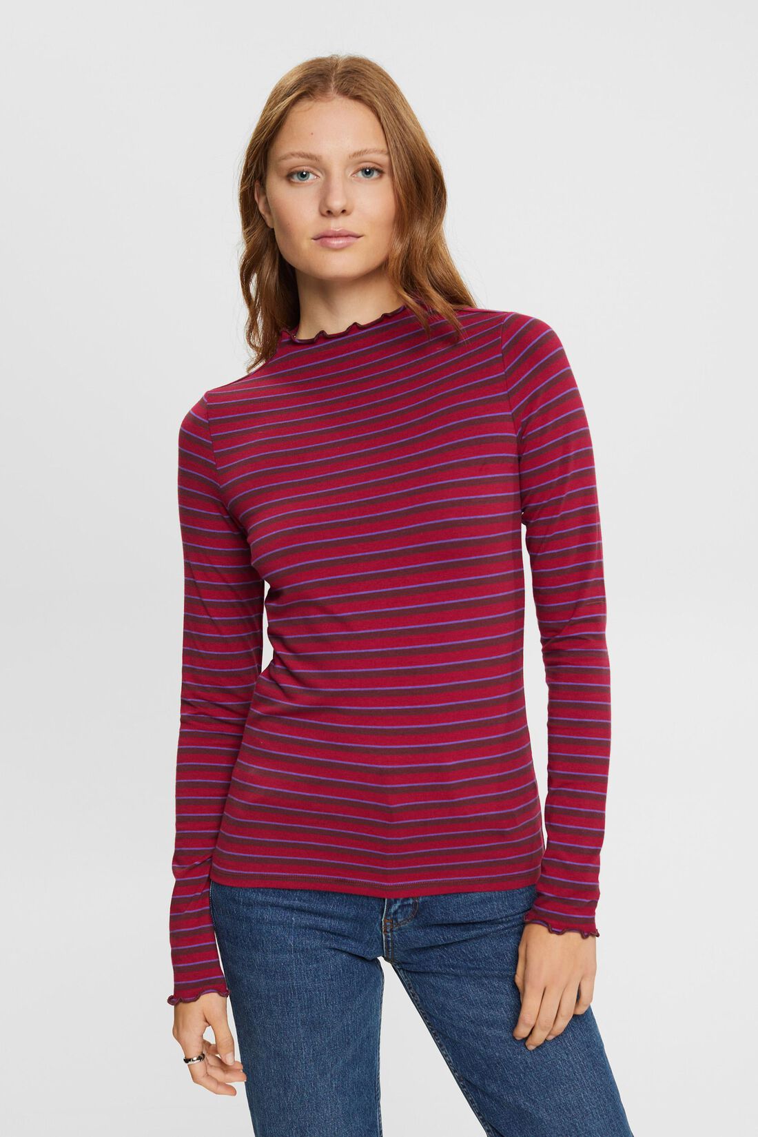Longsleeve in Streifenoptik