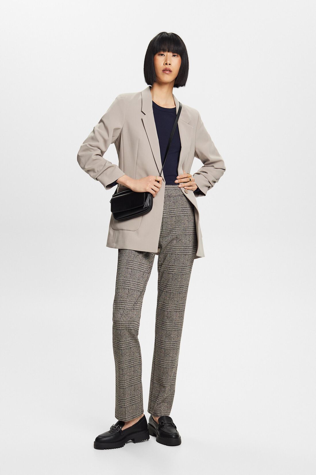 Blazer mit drapierten &Auml;rmeln