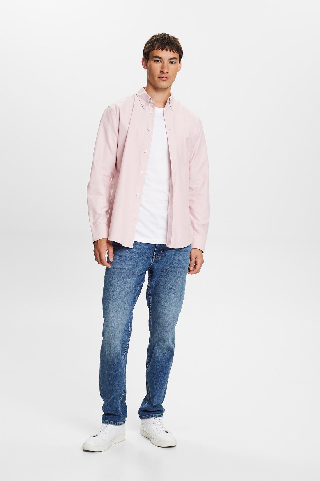 Button-Down-Hemd aus Baumwollpopeline