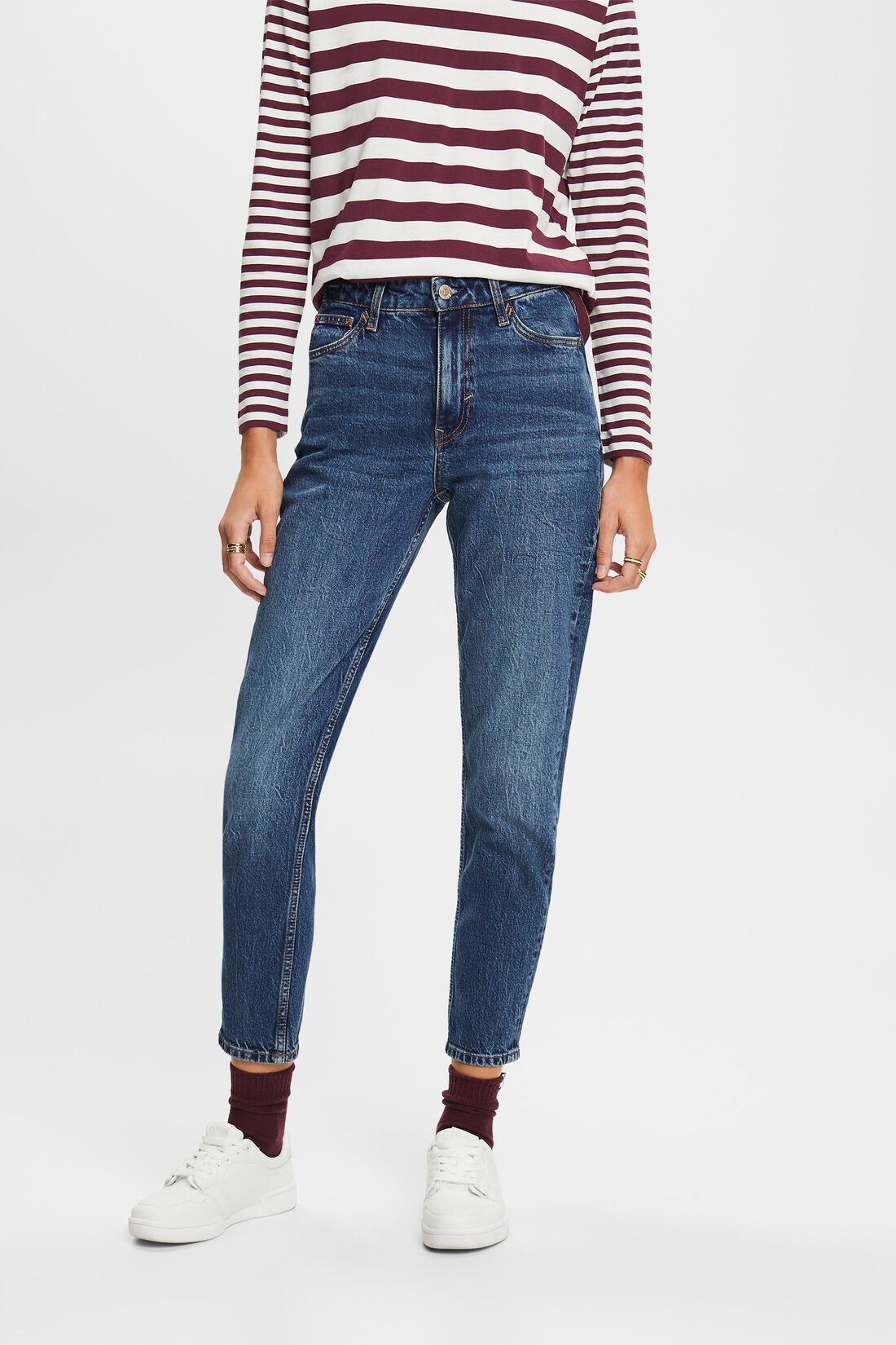 Retro-Classic-Jeans mit hohem Bund