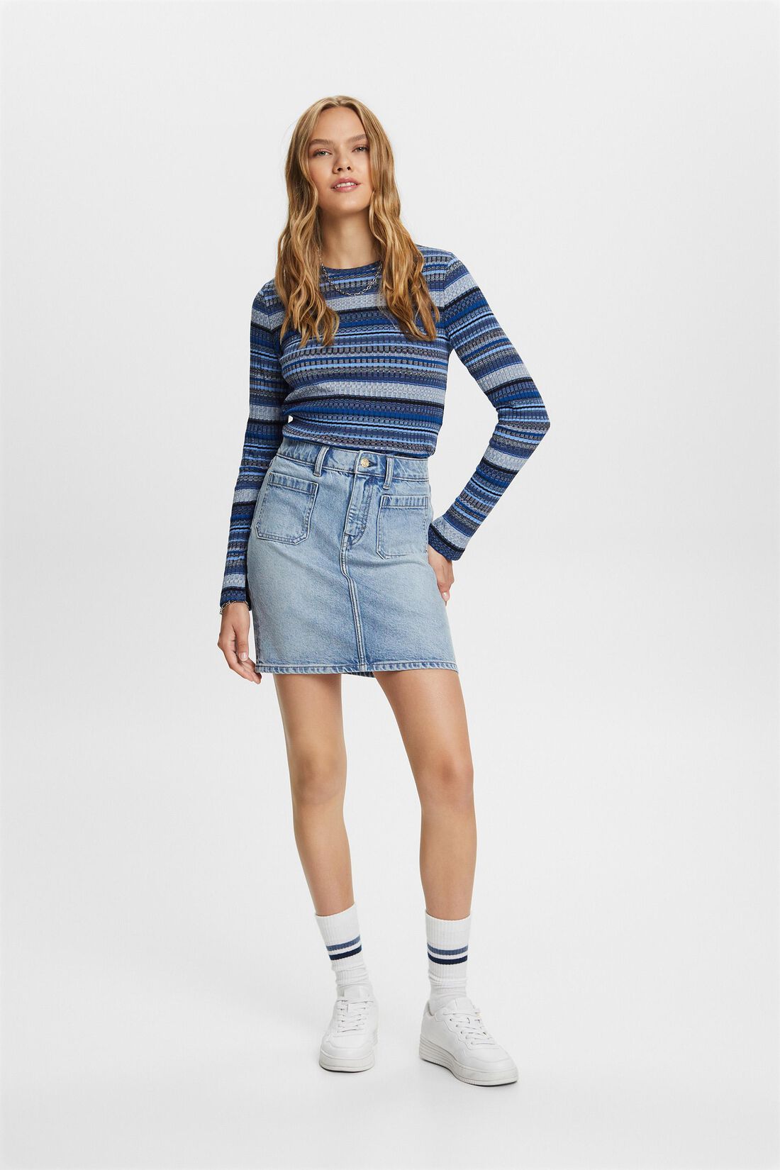 Jeansrock in Minil&auml;nge
