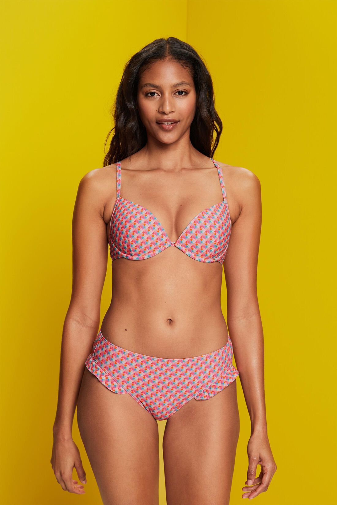Recycelt: Wattiertes B&uuml;gel-Bikinitop
