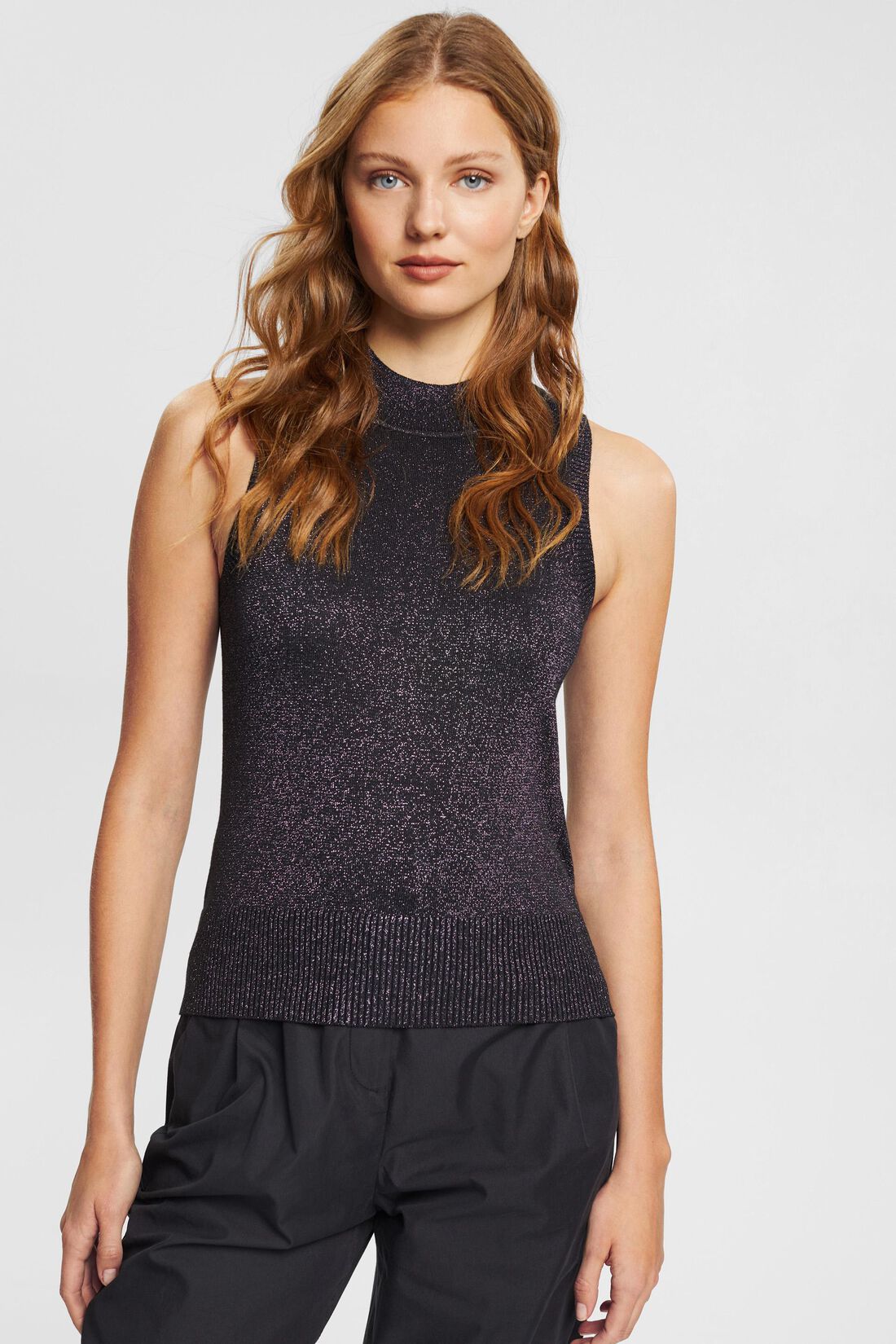 Tanktop im Glitzer-Look