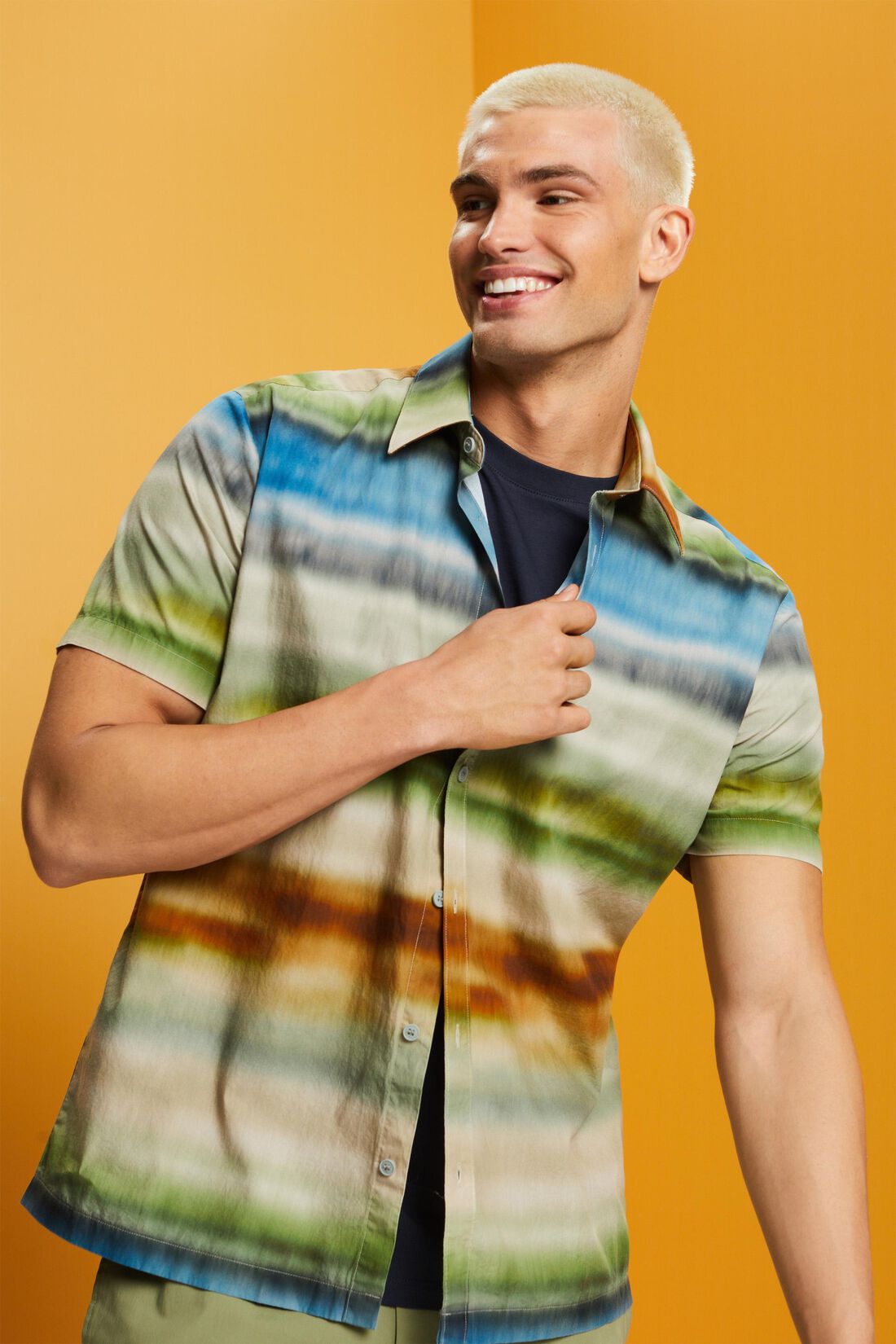 Button-Down-Hemd mit Print