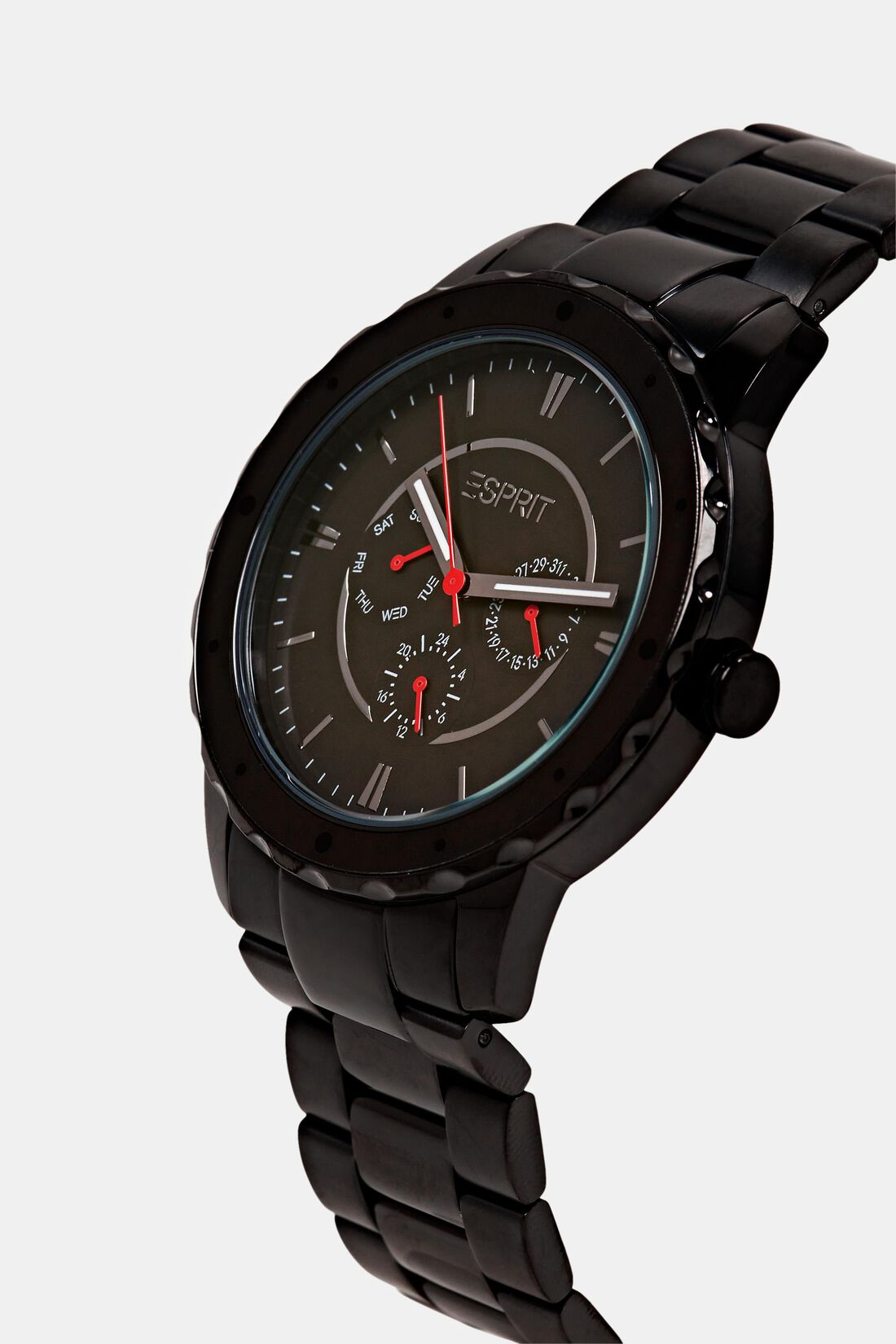Edelstahl-Uhr mit Gliederarmband