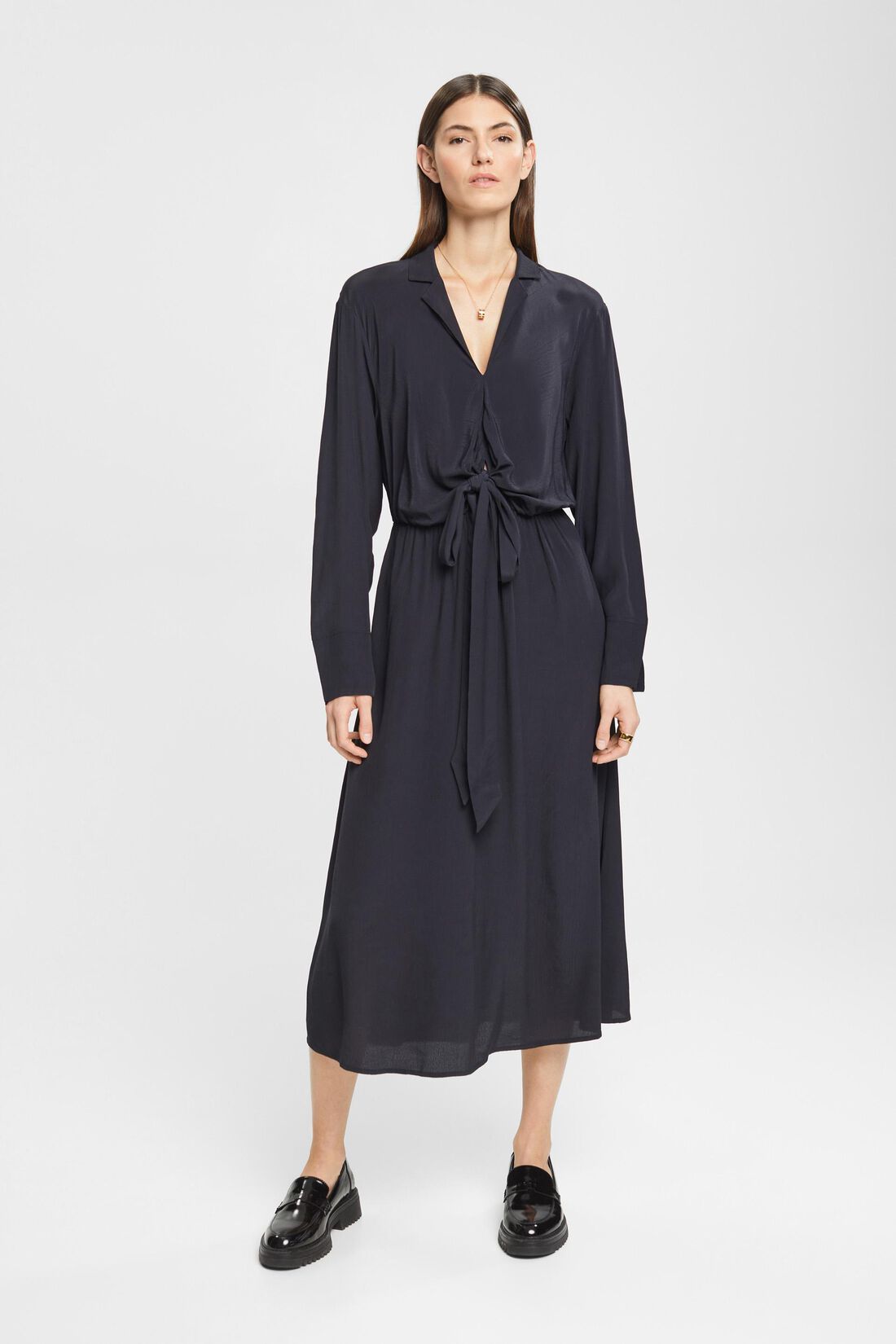 Midikleid mit Bindedetail