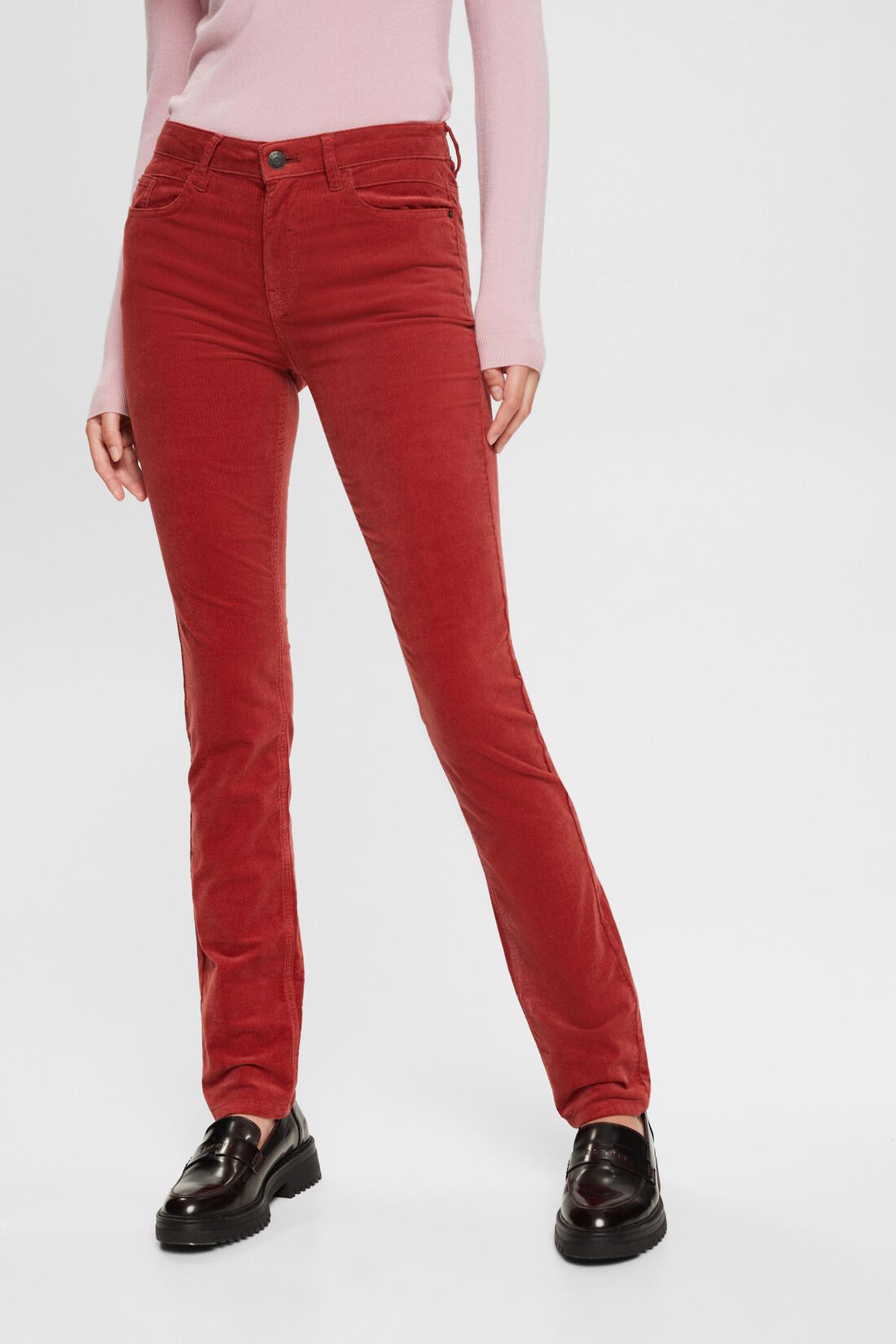 Mid-Rise-Cordhose