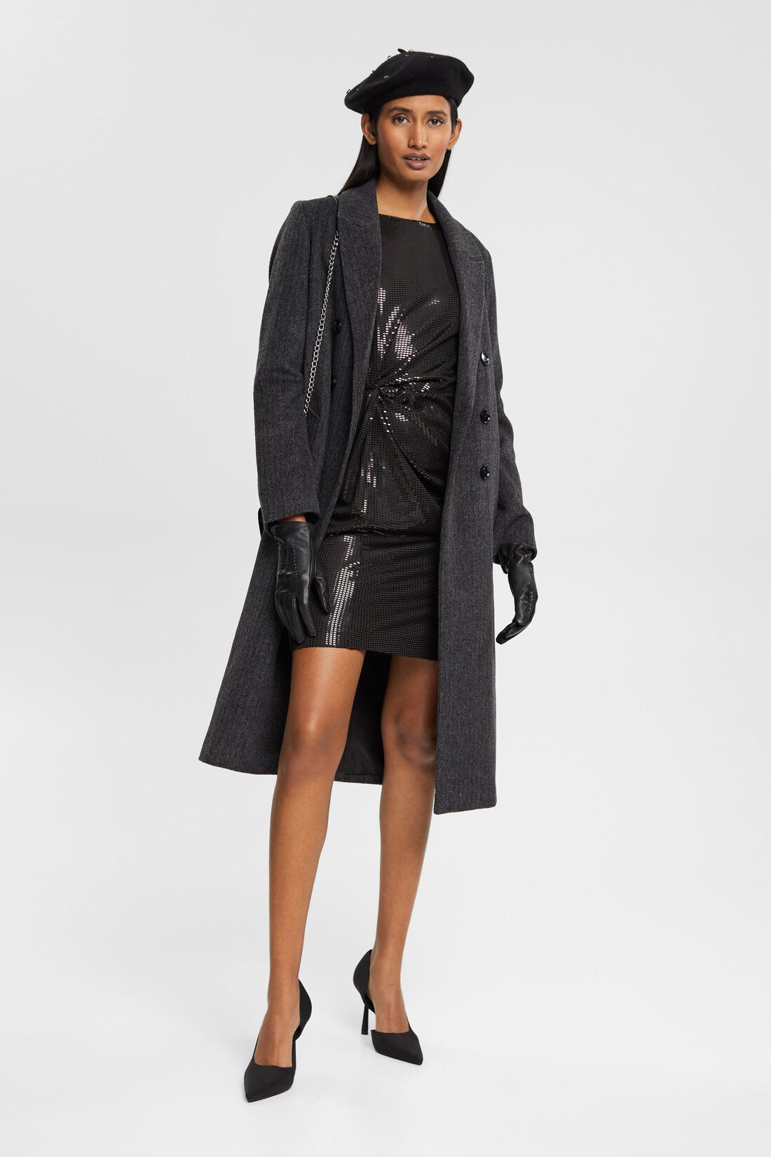 Minikleid mit Allover-Applikation