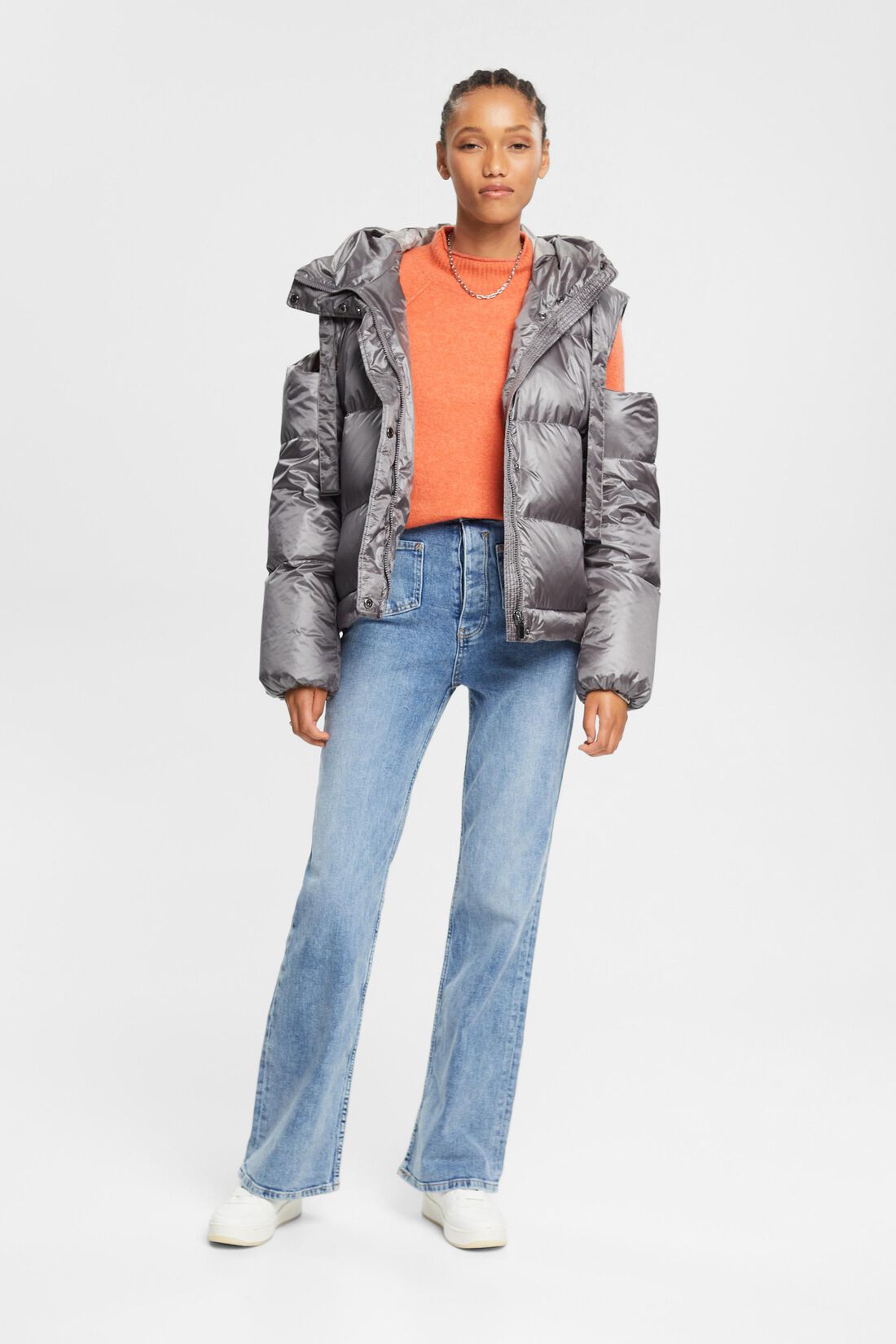 Jeans mit geradem Bein und mittlerer Bundh&ouml;he