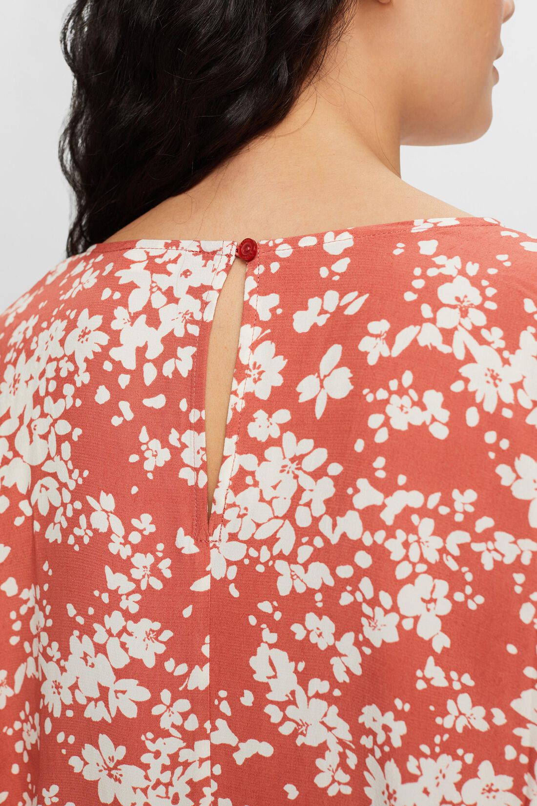 Bluse in lockerer Passform mit Print