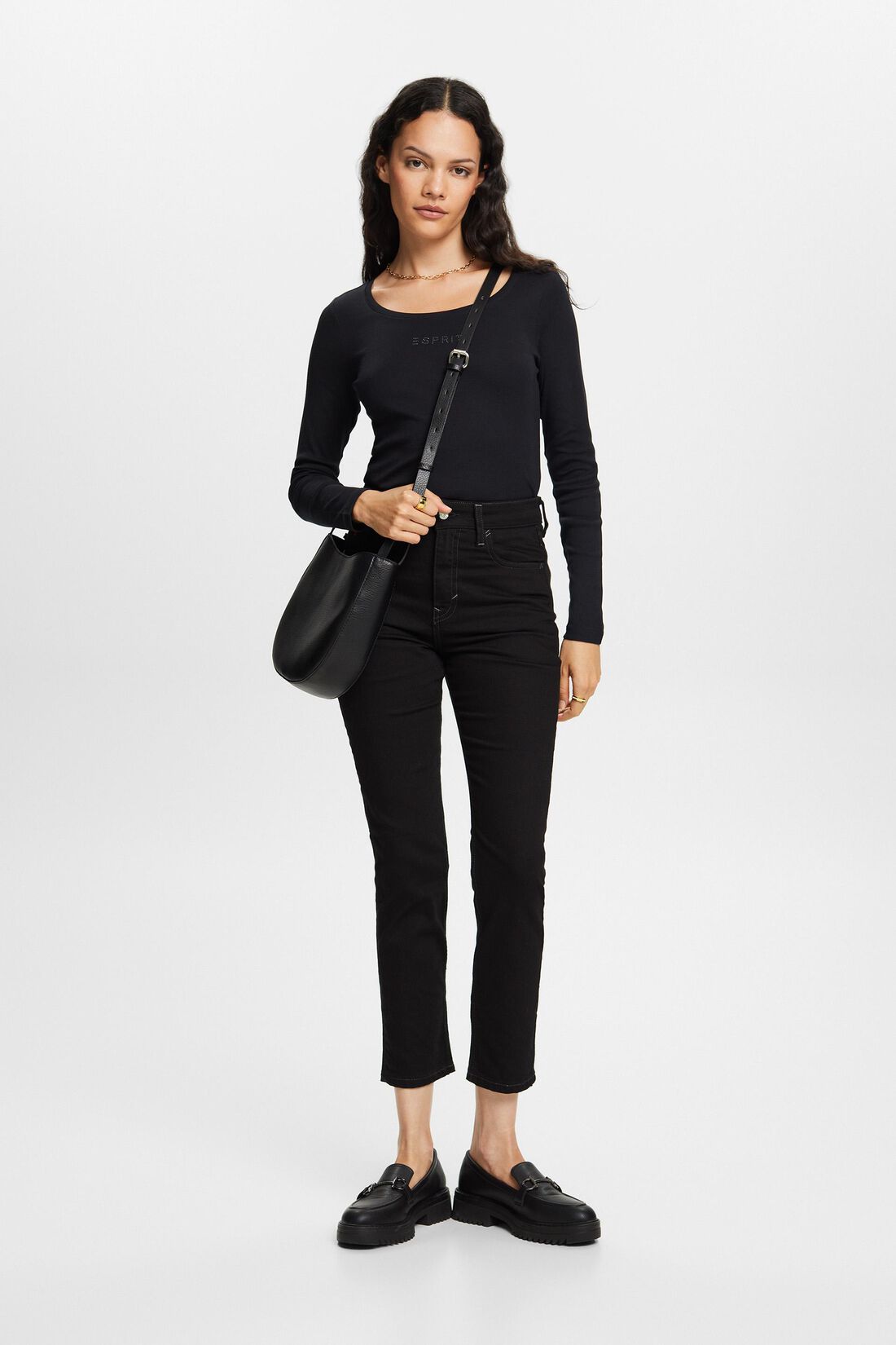 Retro-Jeans mit schmaler Passform und hohem Bund