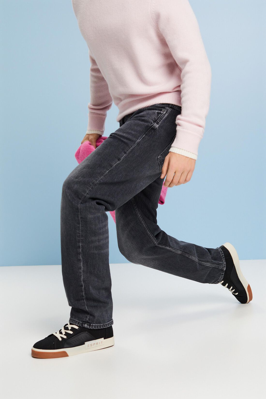 Lockere Retro-Jeans mit mittlerer Bundh&ouml;he