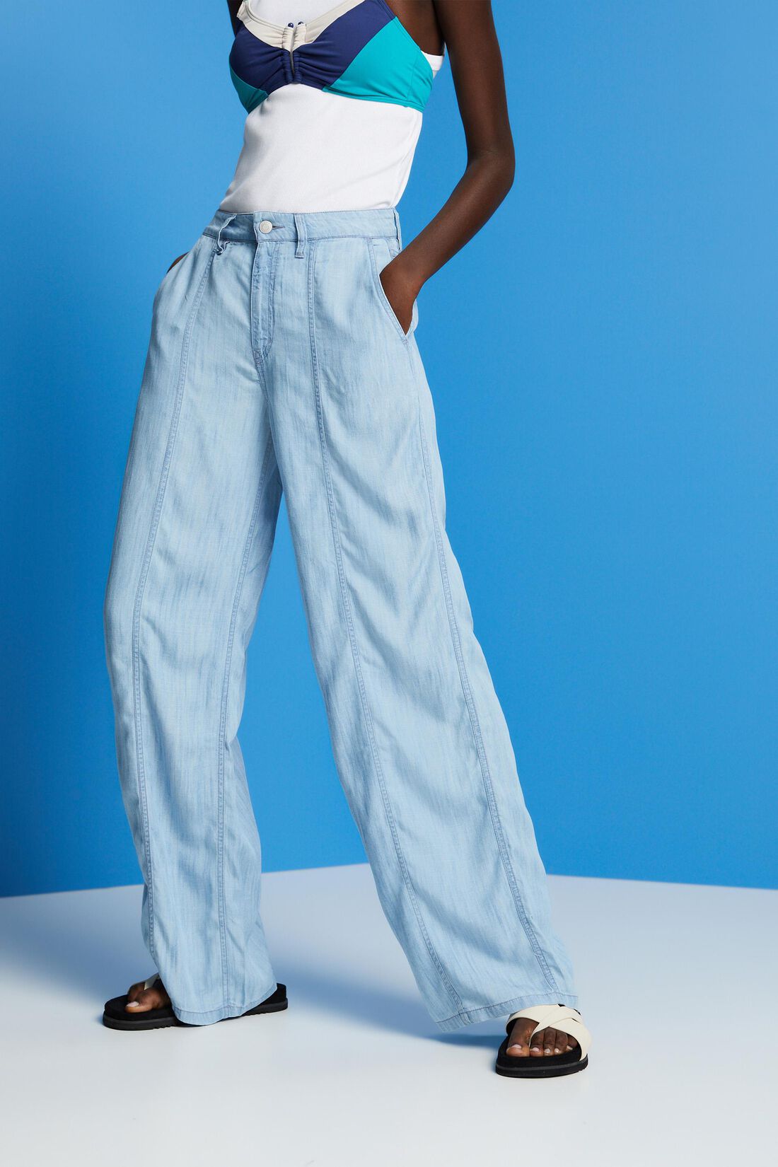 High-Rise-Hose mit weitem Bein