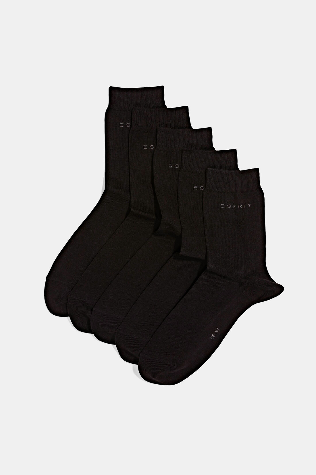 5er-Pack unifarbene Socken, Bio-Baumwolle