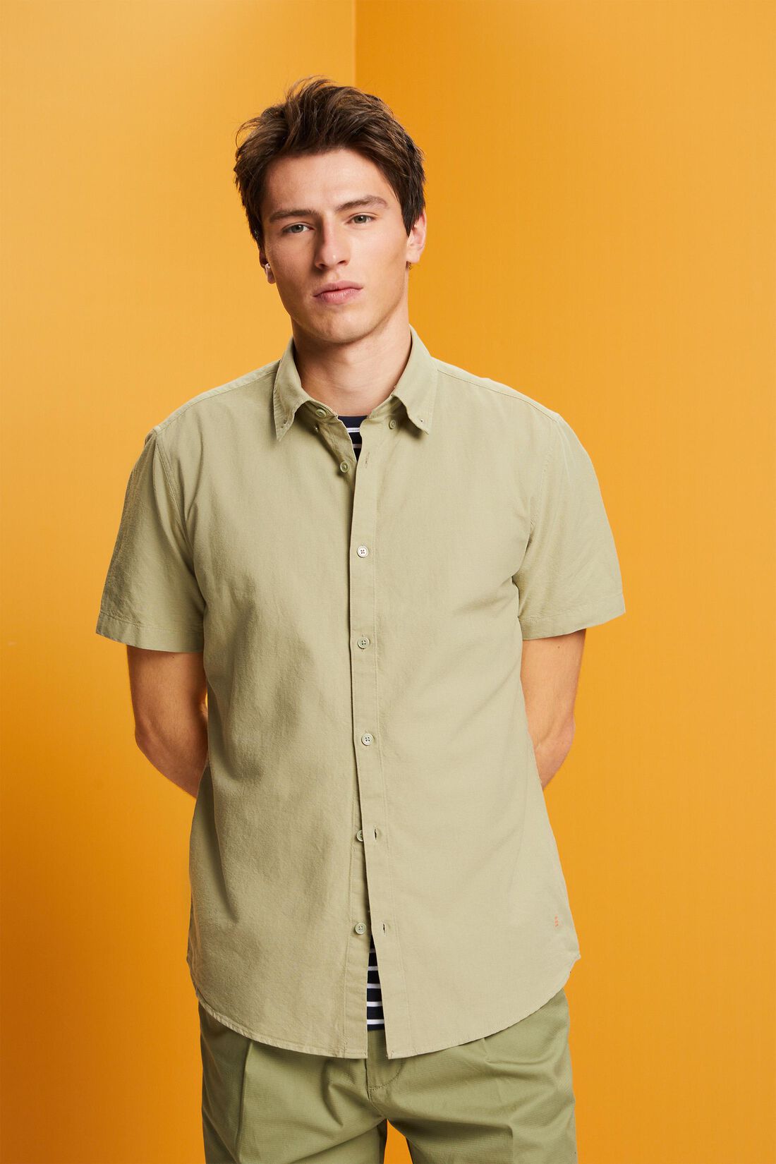 Button-Down-Hemd aus Baumwolle