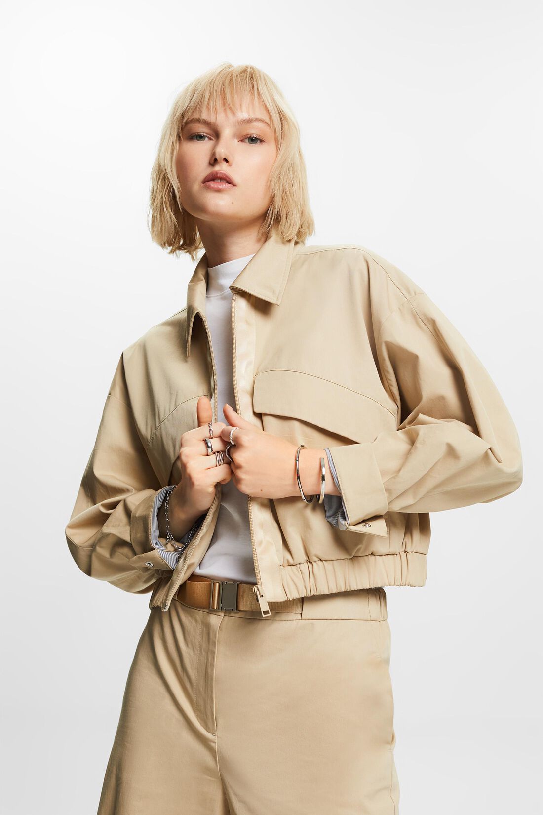 Jacke aus Baumwolltwill