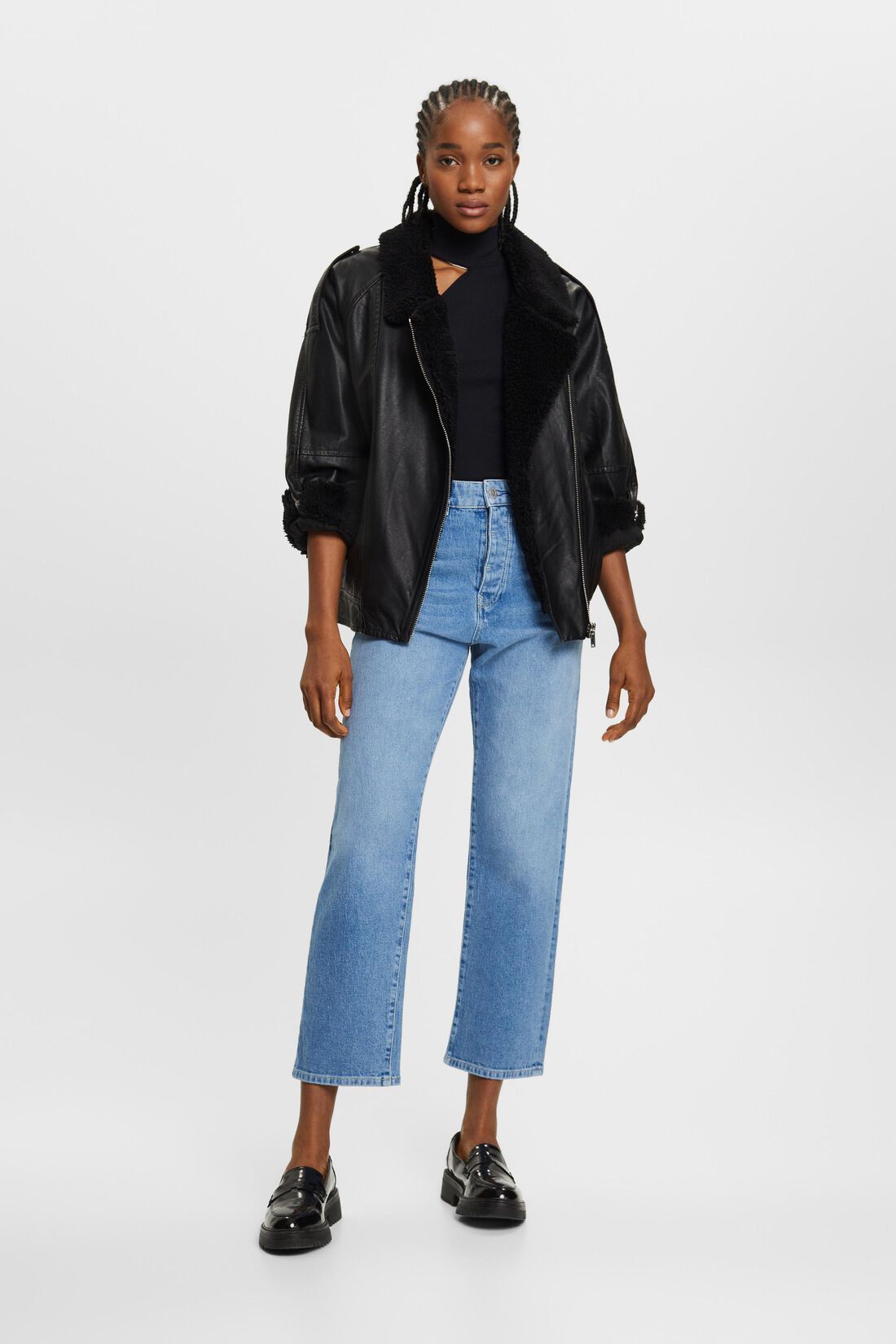 High-Rise-Jeans im Dad Fit