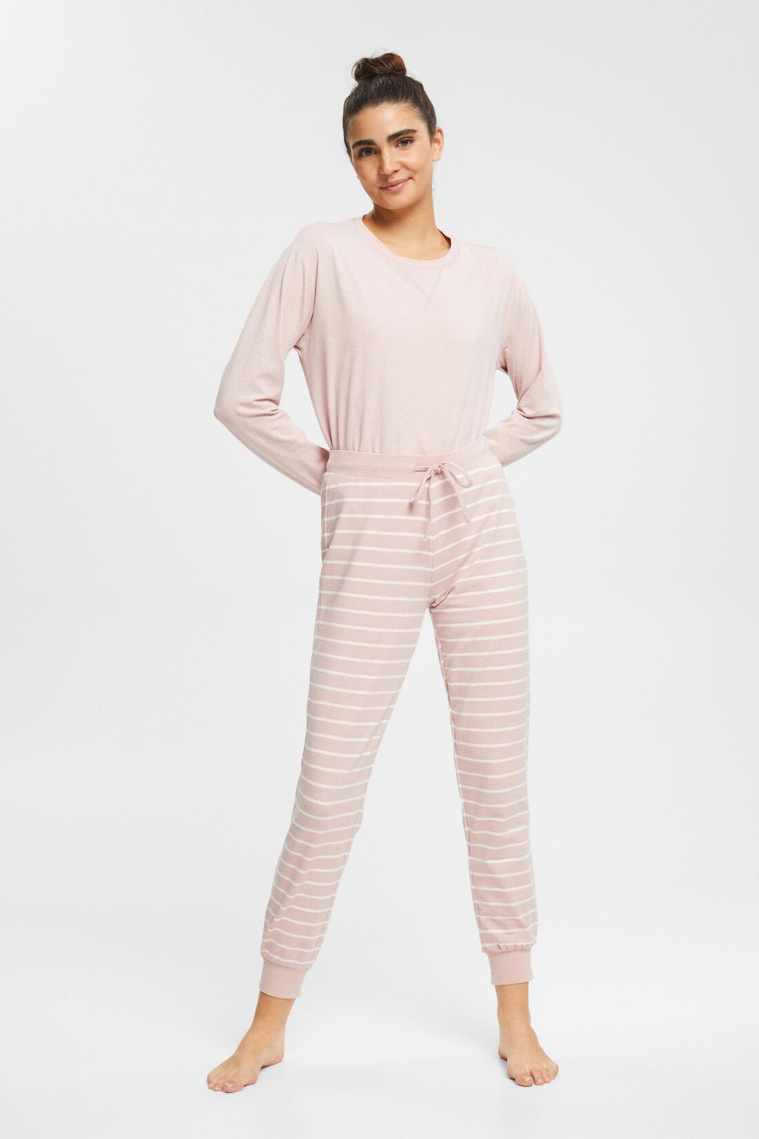 Gestreifte Jersey-Hose