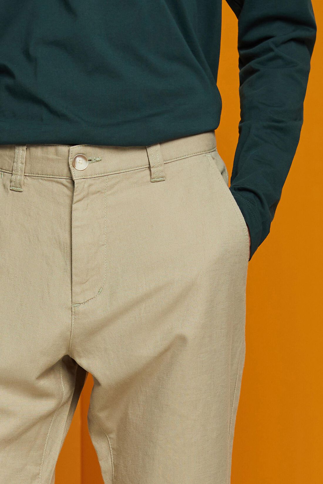 Hose aus Baumwoll- und Leinenmix