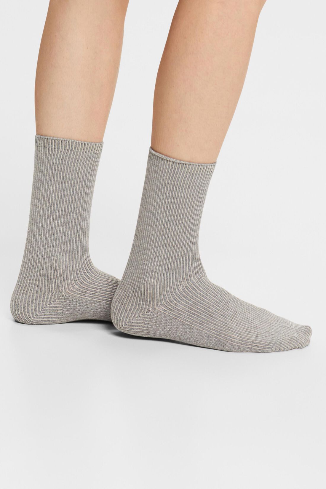 2er-Pack Grobstricksocken mit Streifenmuster