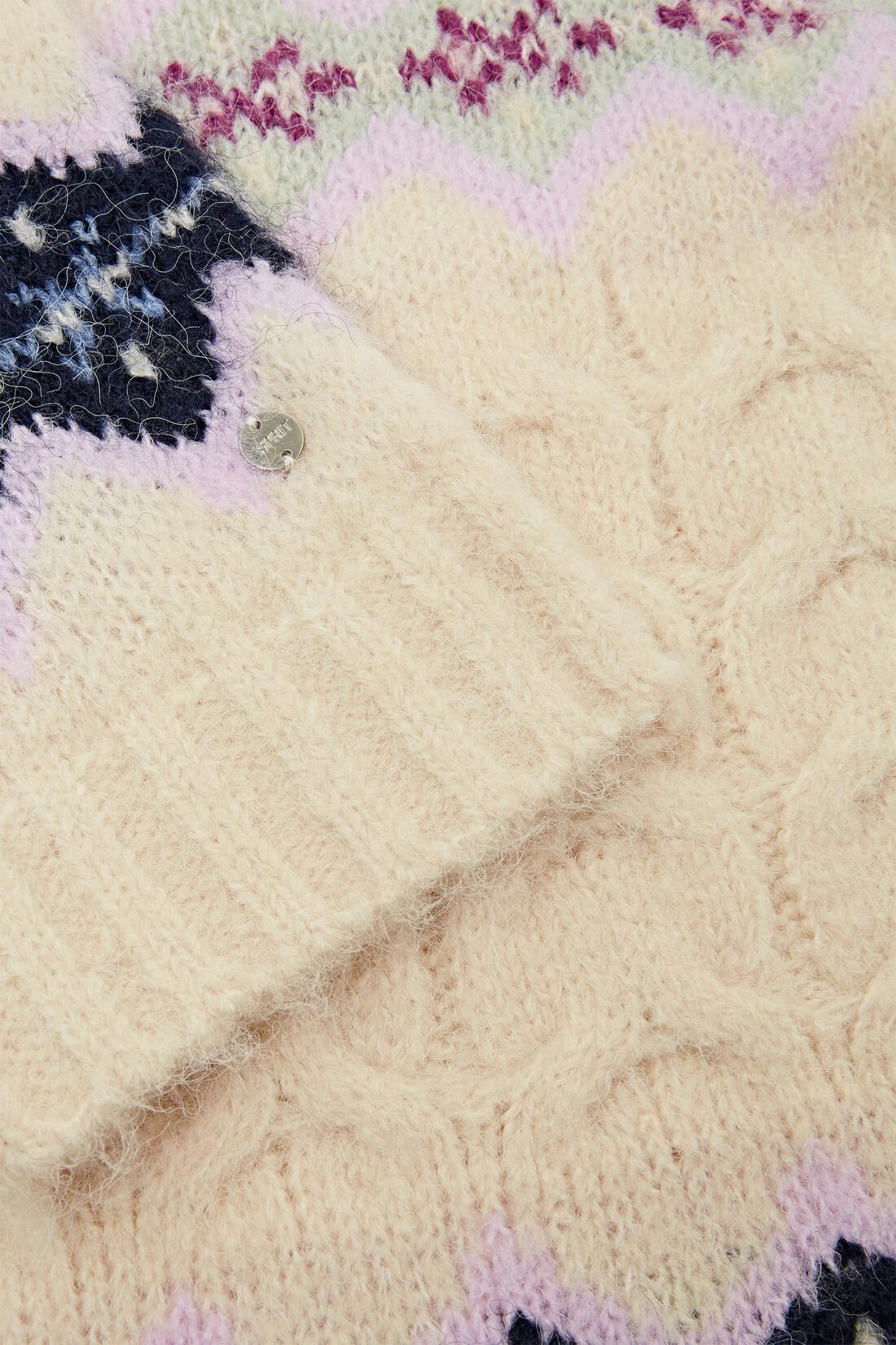 Strickschal in Norweger-Optik