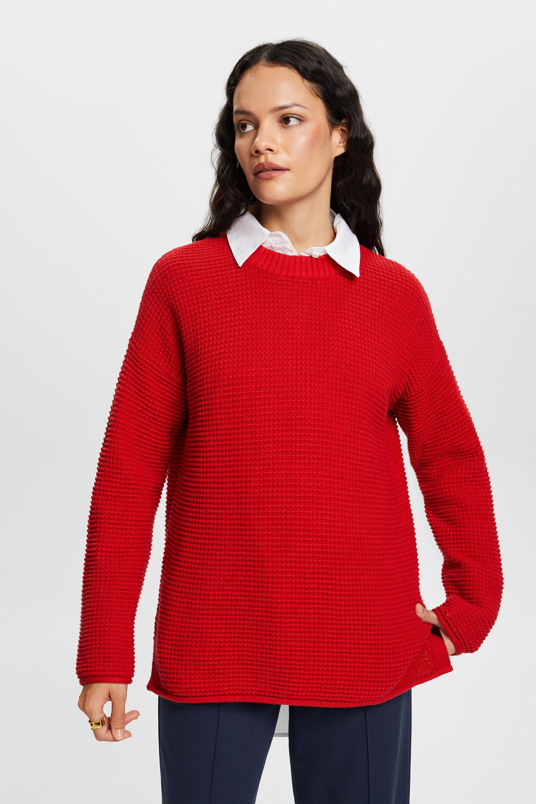 Pullover aus Strukturstrick