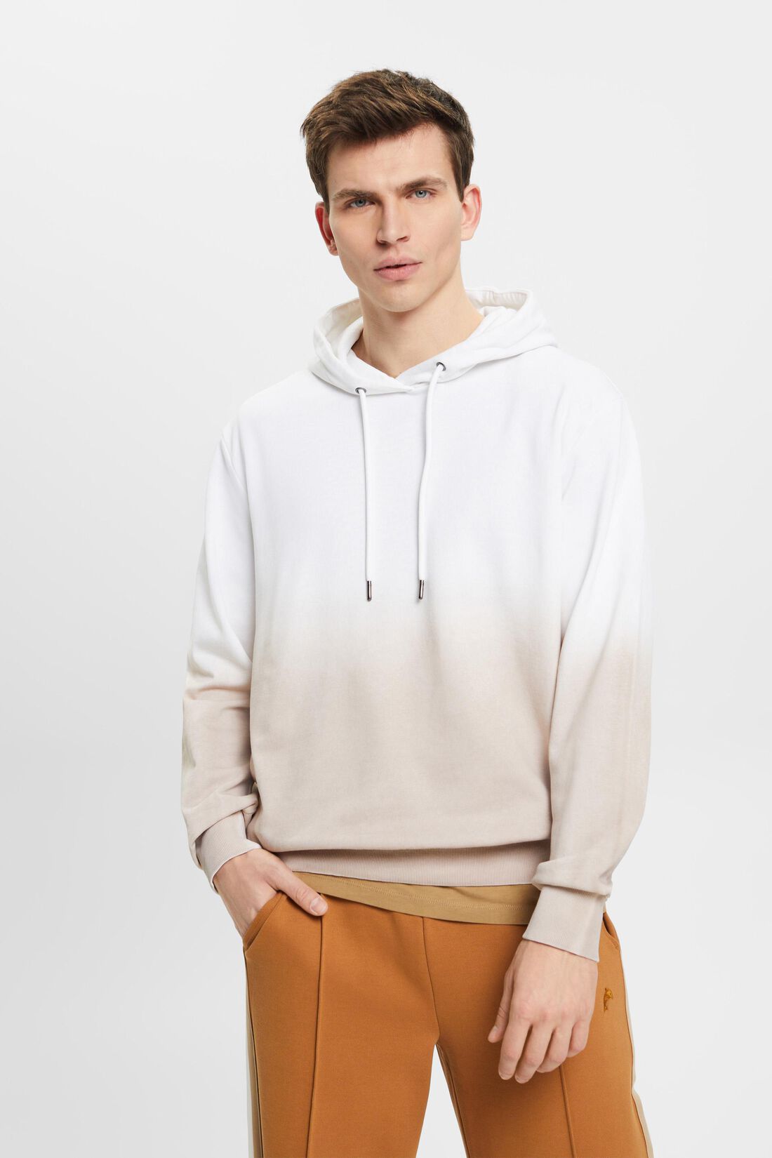Hoodie mit zweifarbigem Spray-Effekt