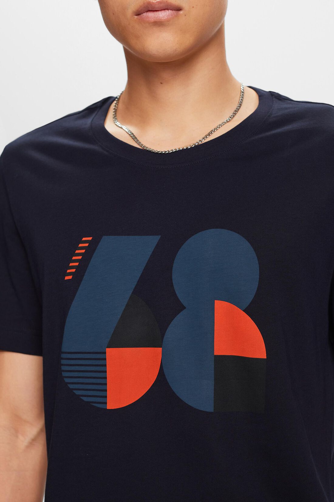 Bedrucktes Jersey-T-Shirt, 100% Baumwolle