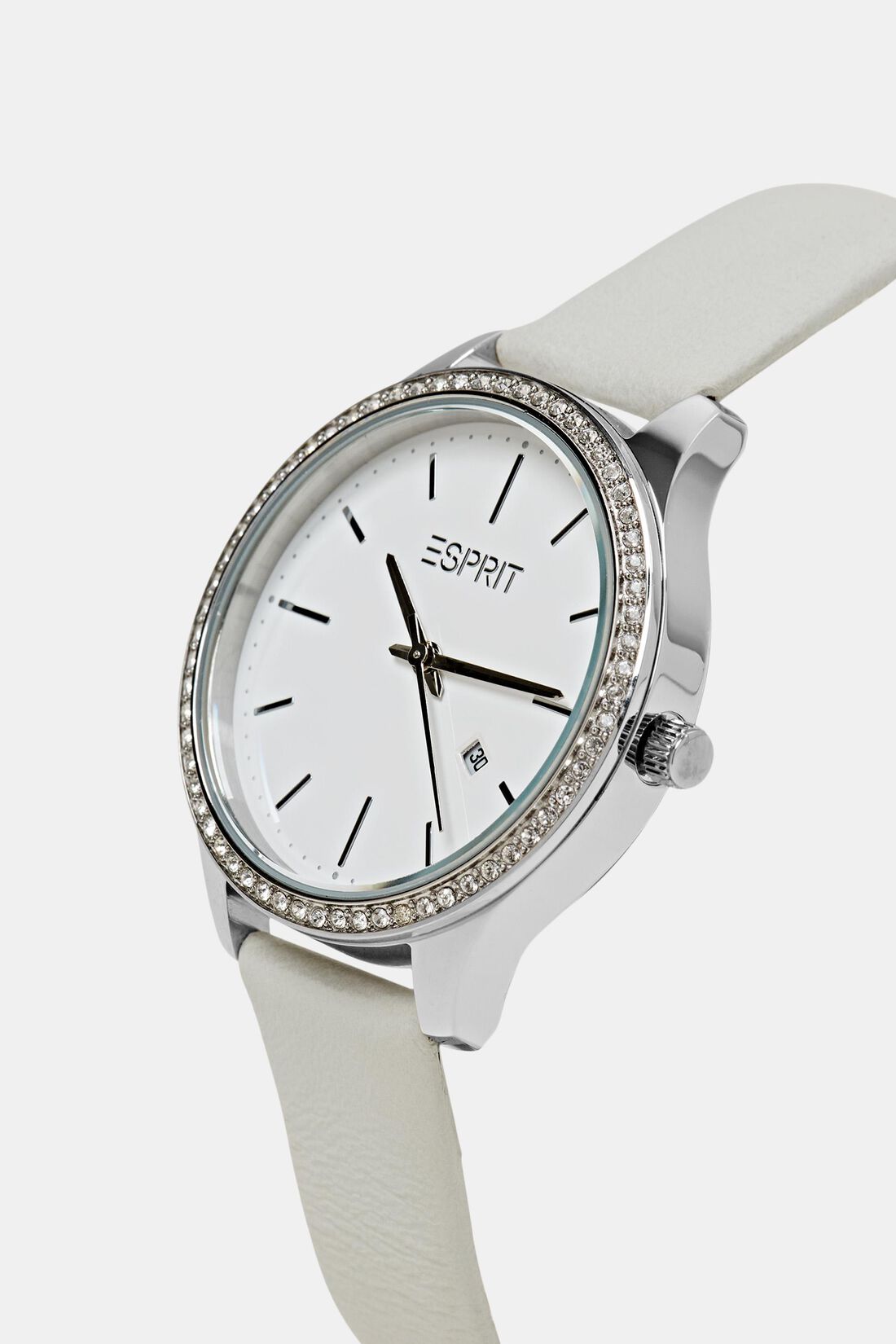 Edelstahluhr mit Lederarmband