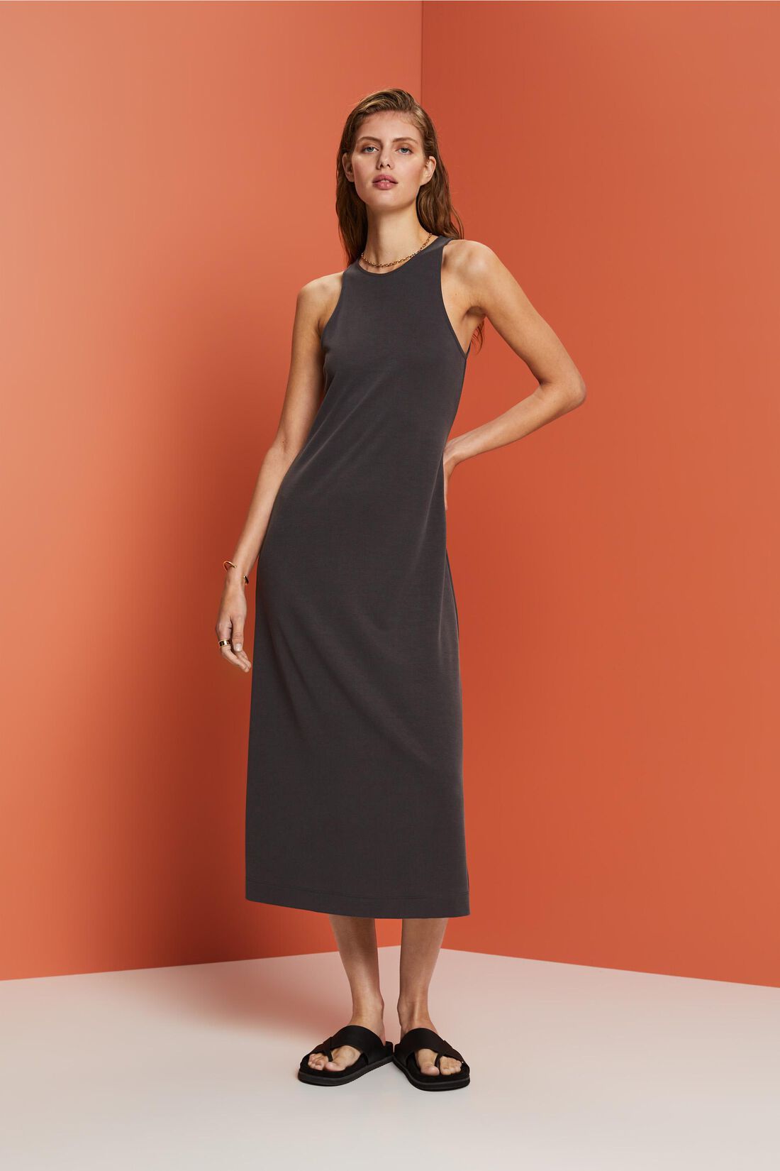 Tank-Midikleid aus Modalmix