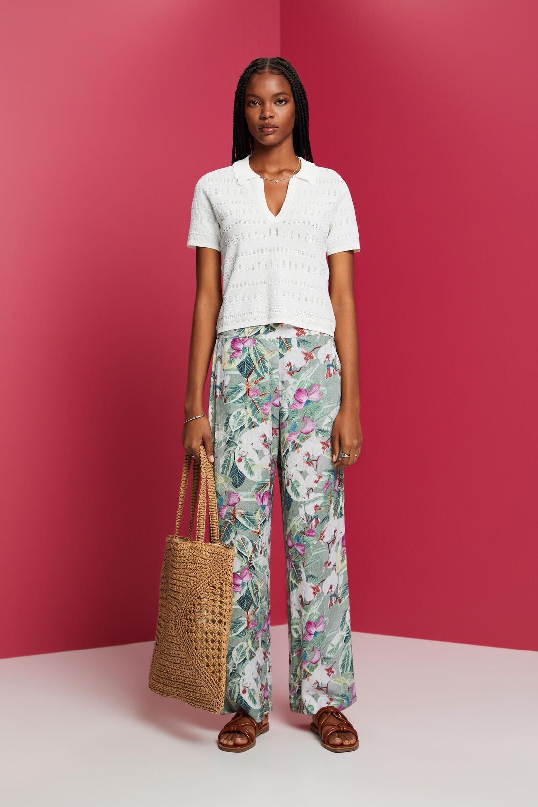 Pants woven