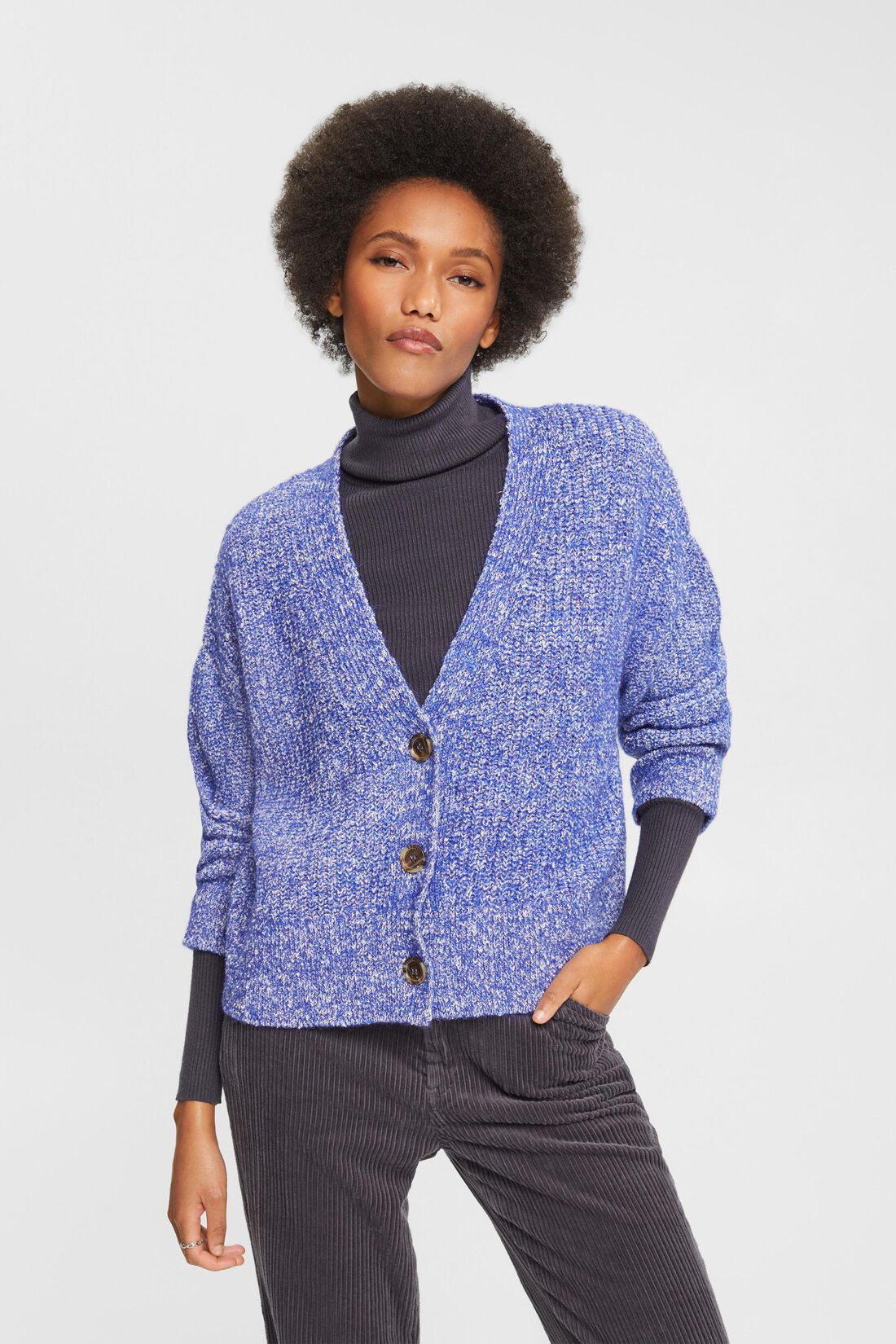 Cardigan mit V-Ausschnitt