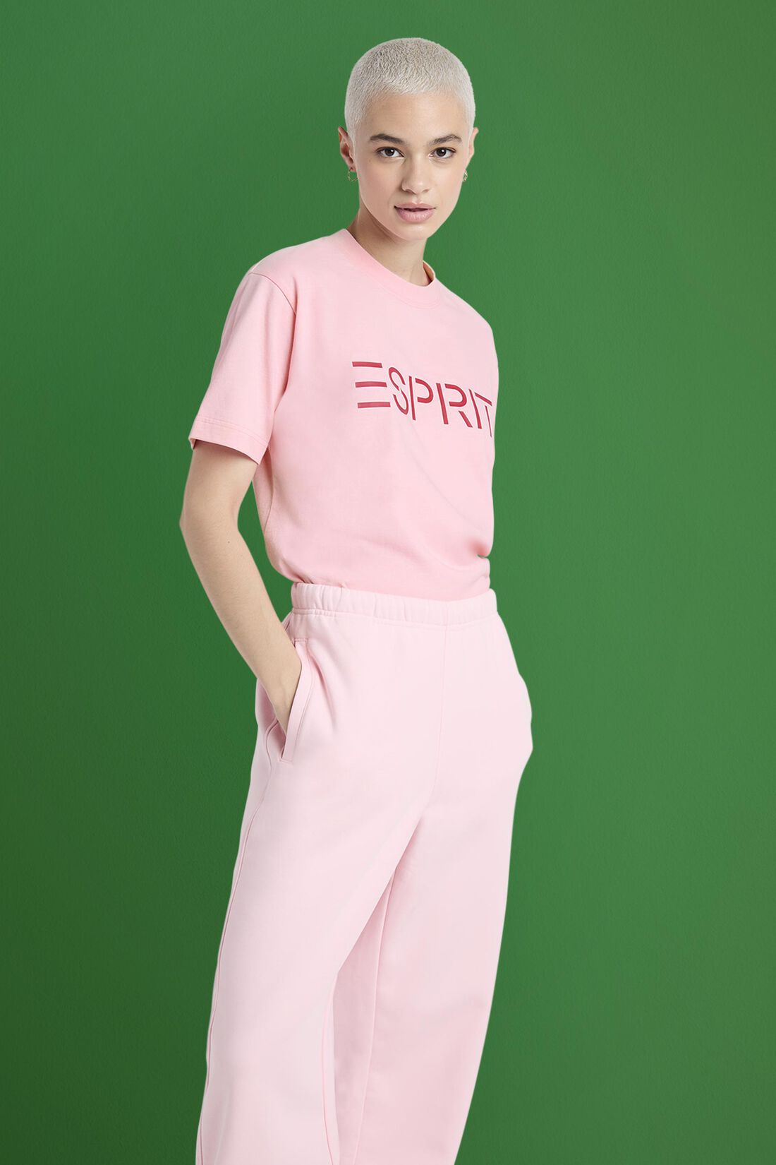 Unisex Logo-T-Shirt aus Baumwolljersey