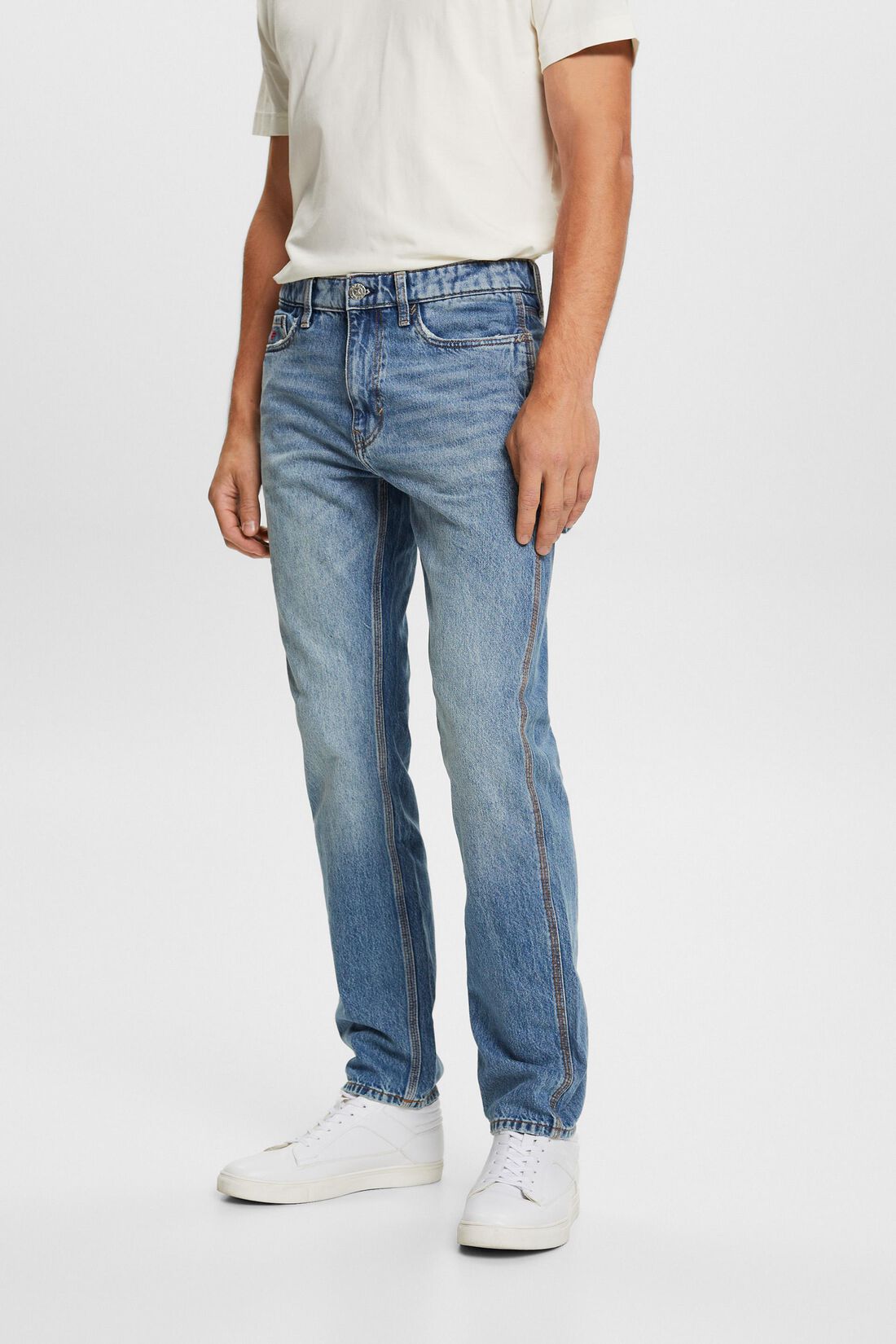 Gerade Carpenter Jeans mit mittelhohem Bund